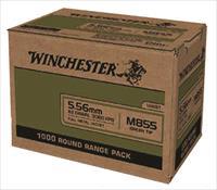 Winchester M855 Green Tip 5.56mm 62gr FMJ "1000rds Case" 