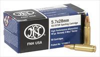 FNH USA 5.7x28mm 40 gr V-Max "500 Round Case" 10/50 Round Boxes