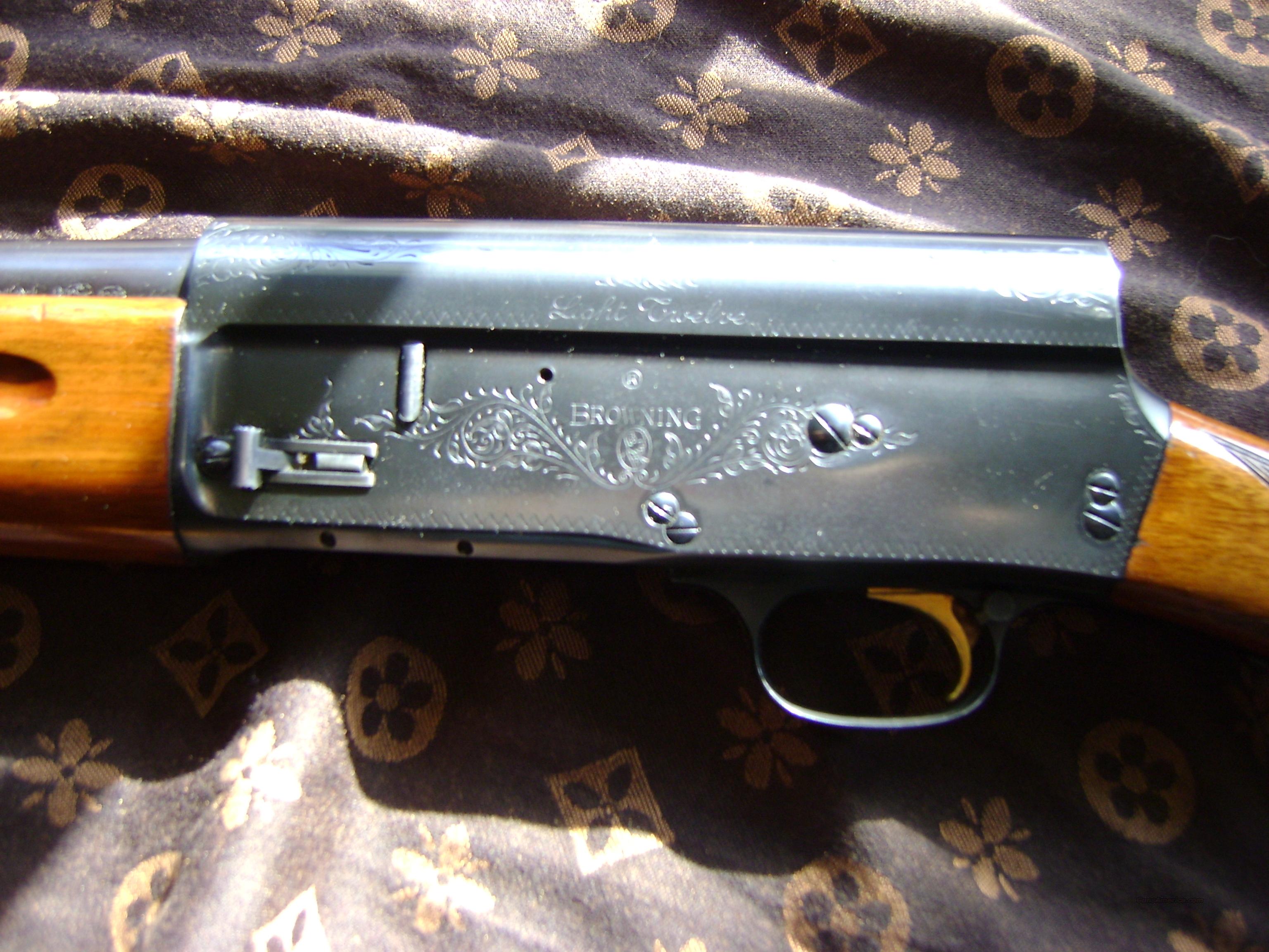 Browning Light Twelve Belgium Made Gold Trigg For Sale