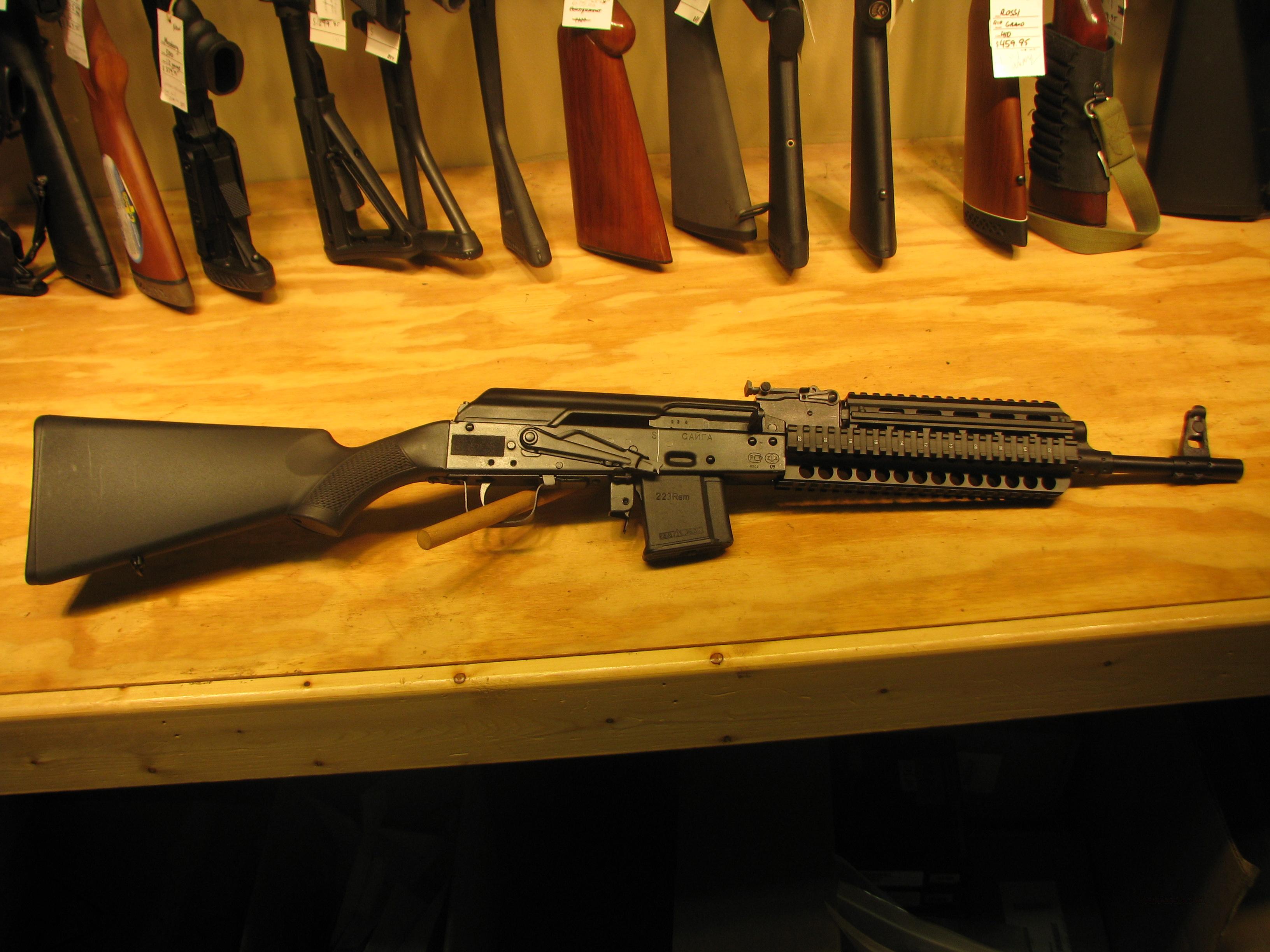 Custom AK47 Saiga 223 REM AK47 Quad Rail NEW for sale