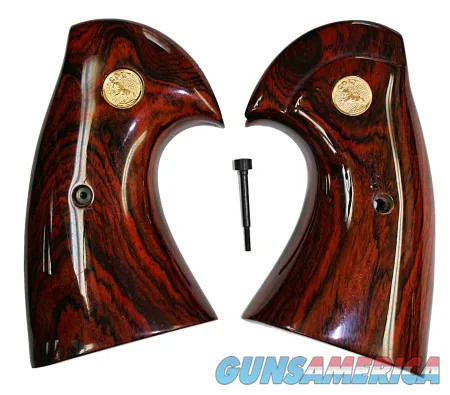Colt Python or 2021 Anaconda Rosewood Grips, Smooth With Medallions