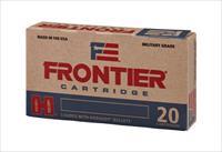 500 rnd Case Hornady Frontier .223 55gr. FMJ  Ammunition  FR100