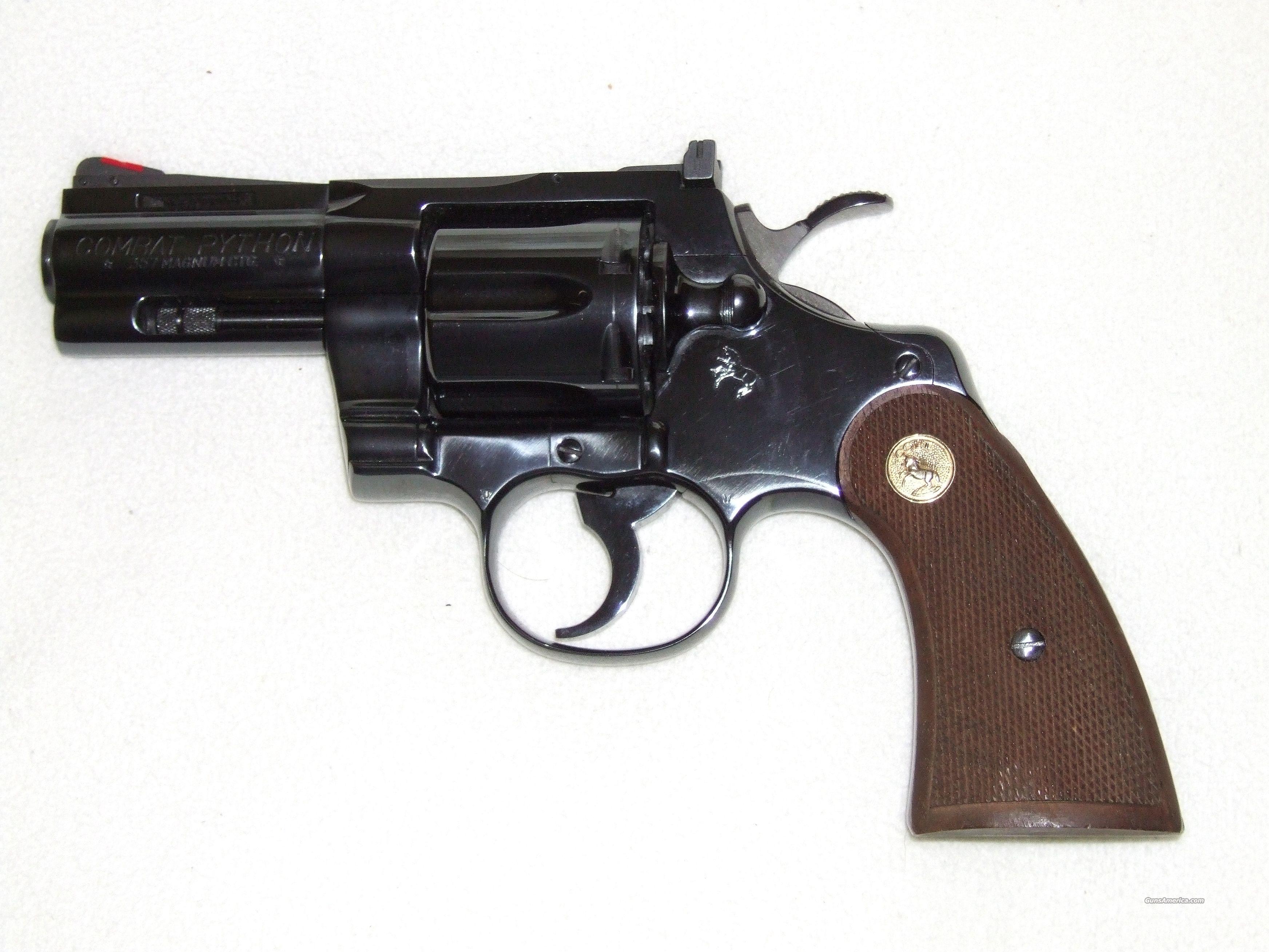 COLT COMBAT PYTHON 357 3 INCH BARRE... for sale at Gunsamerica.com ...