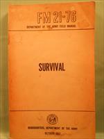 US Department of the Army Field Manual FM 21-76 Survival Original 1957 Emergency 