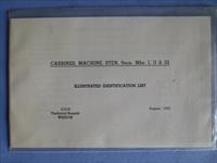  Sten 9MM..... Mks I,II,III....... Illustrated Identification List Manual Carbines Machine