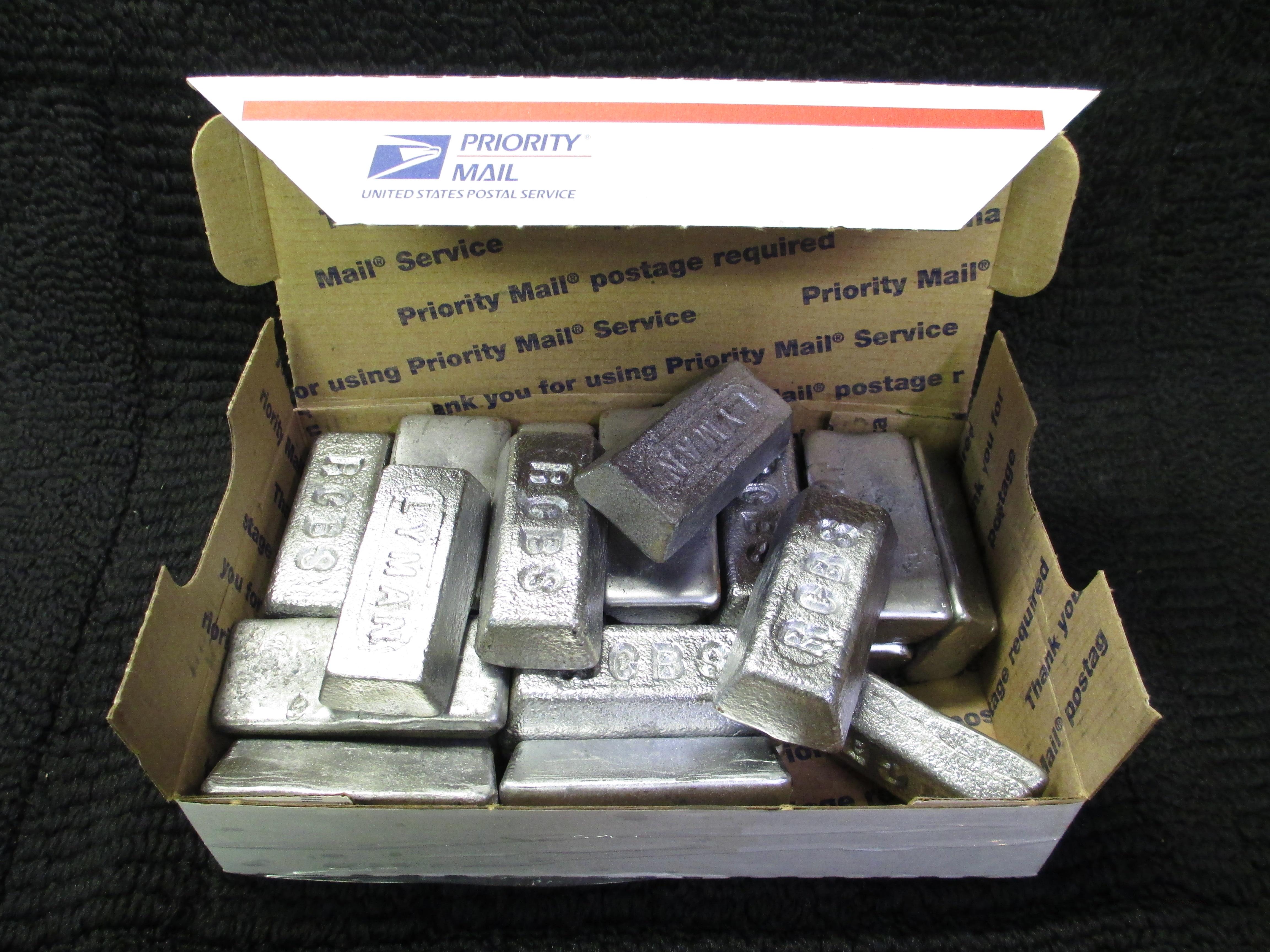 20 pounds of lead ingots for reload... for sale at