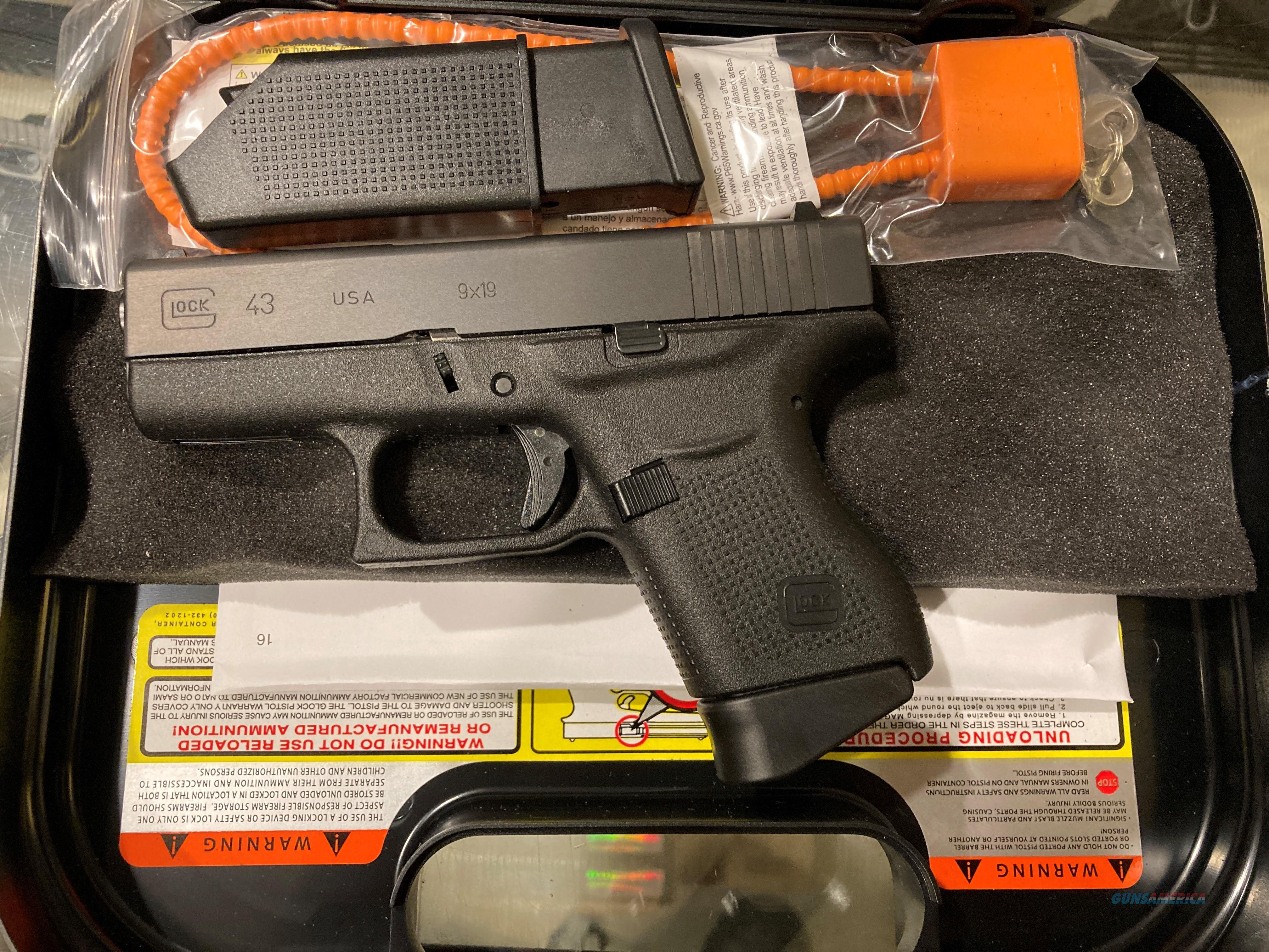 Glock 43 in 9mm G43 Smallest Glock for sale at