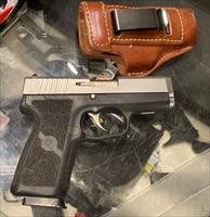 Kahr CW9 in 9mm with leather carry holster very good condition (no card fees added)