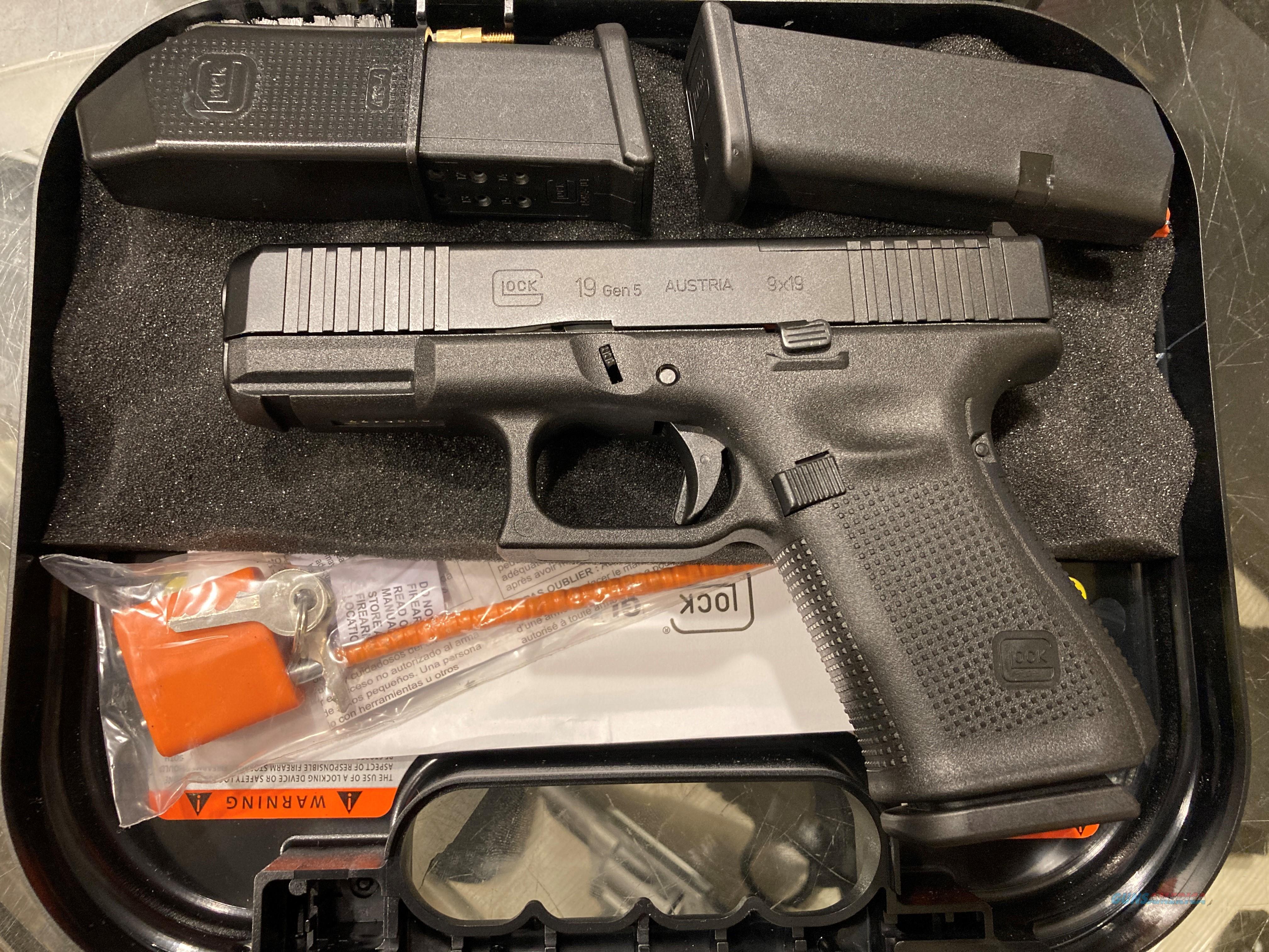 Glock 19 Gen 5 9mm MOS optics ready... for sale at