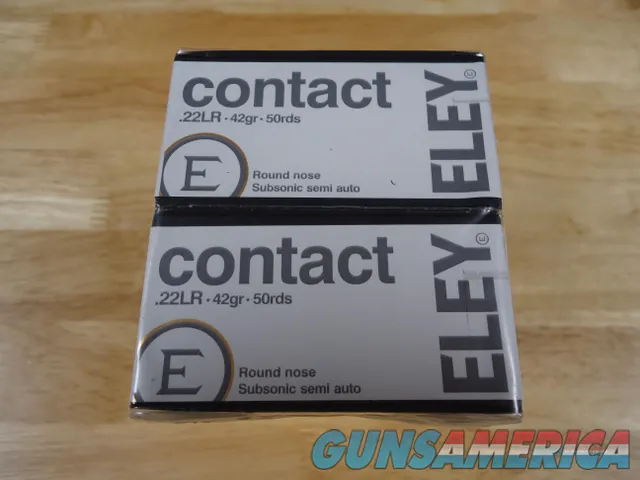 Eley Contact 22LR 42Gr Subsonic Semi Auto 500 Rounds / 1 Brick