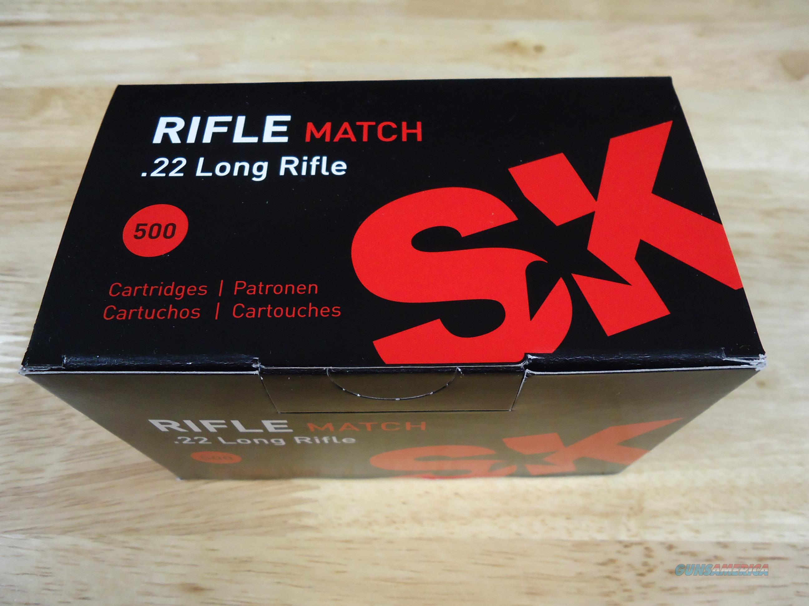 SK Rifle Match 22LR 40GR ammo 500 r... for sale at