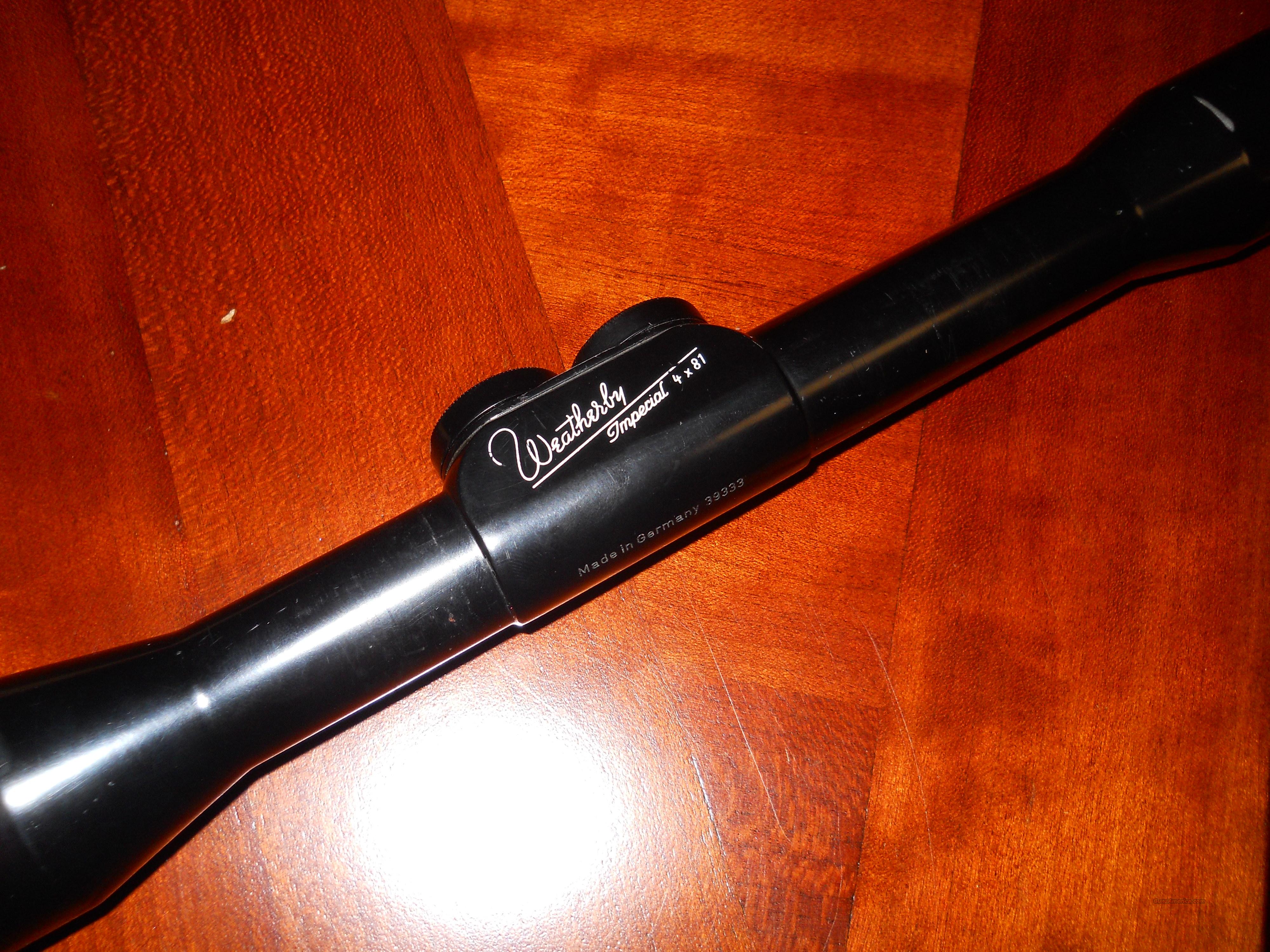 Weatherby 4x81 Imperial German Scop... for sale at