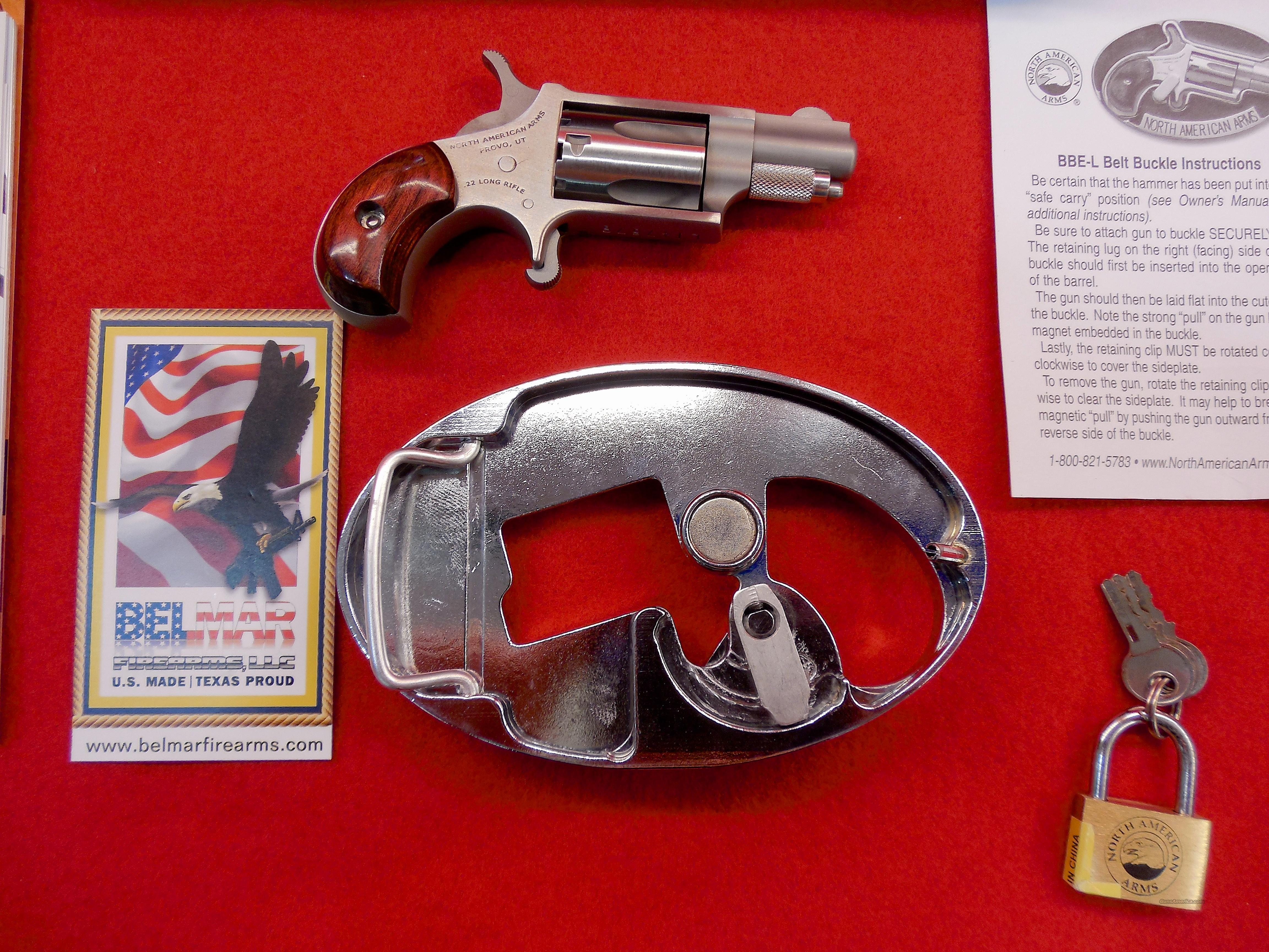 North American Arms 22LR 1 1/8 & Belt Buckle for sale