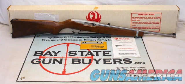 1992 Ruger 1022 semi-automatic rifle .22LR STAINLESS Original Box
