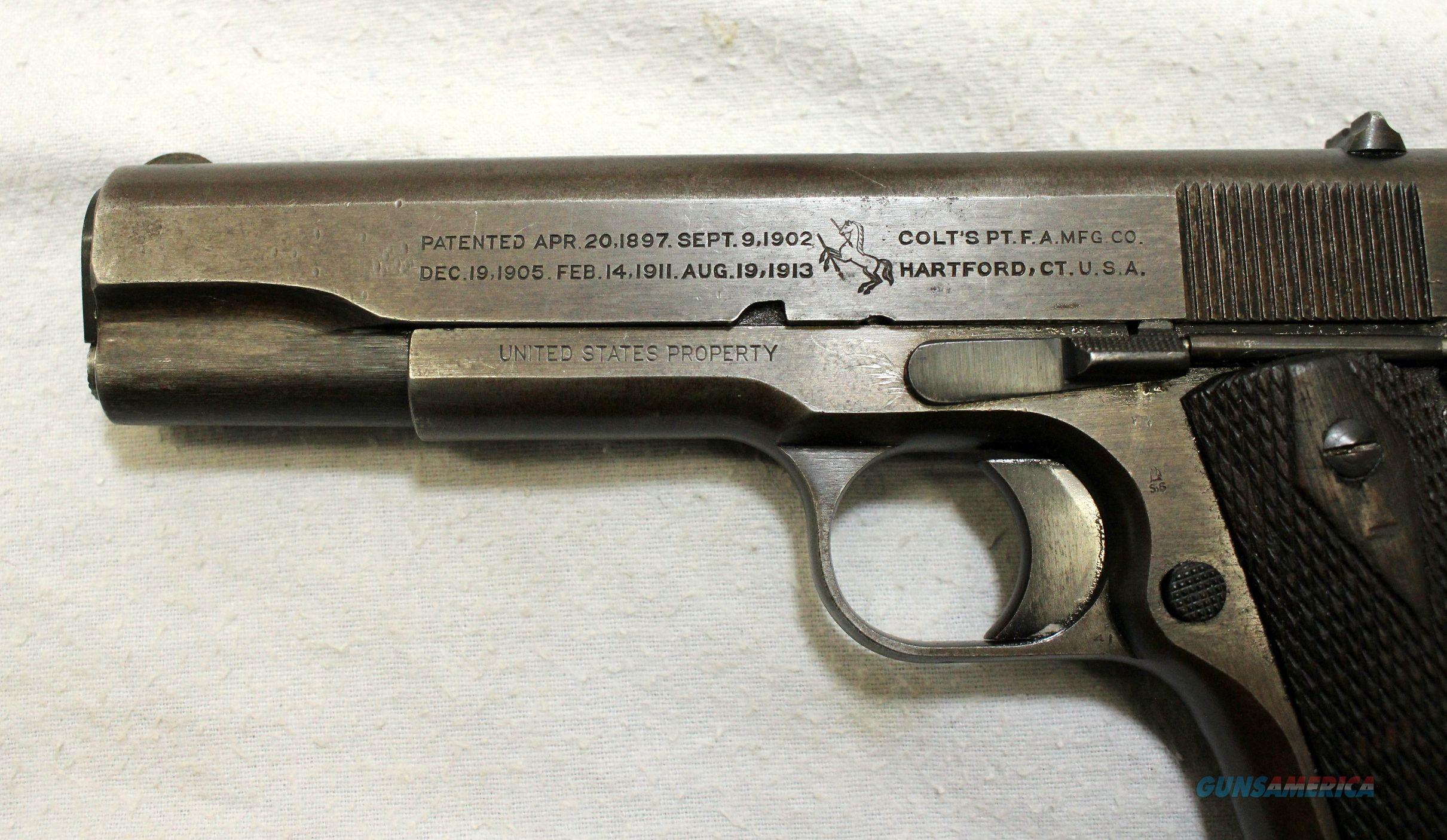 WWI COLT 1911 Military Issue Pistol... for sale at