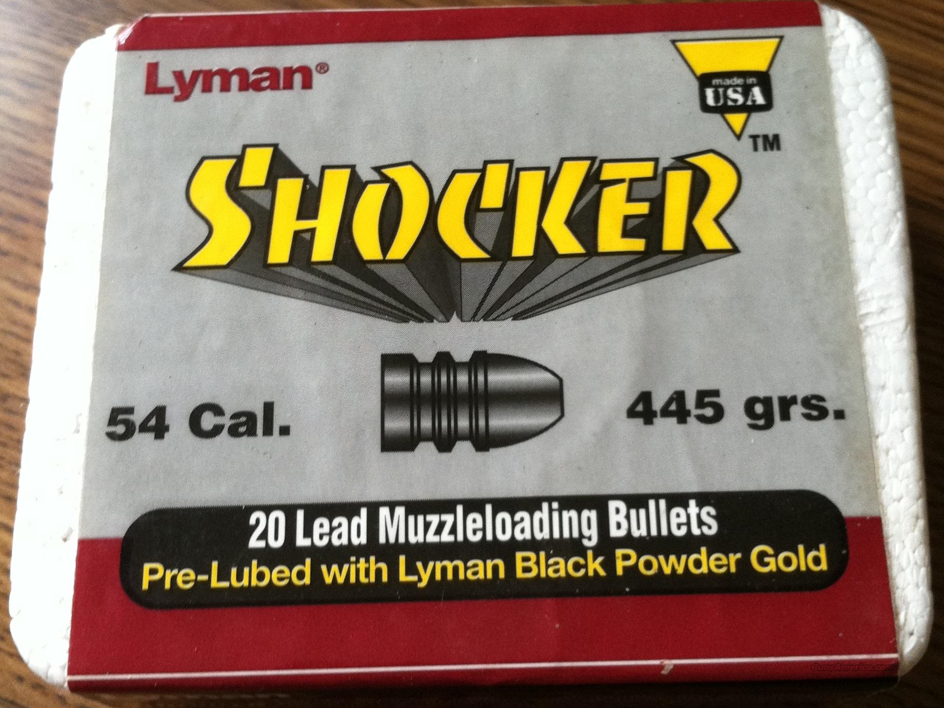Lyman Shocker lead muzzleloading bu... for sale at
