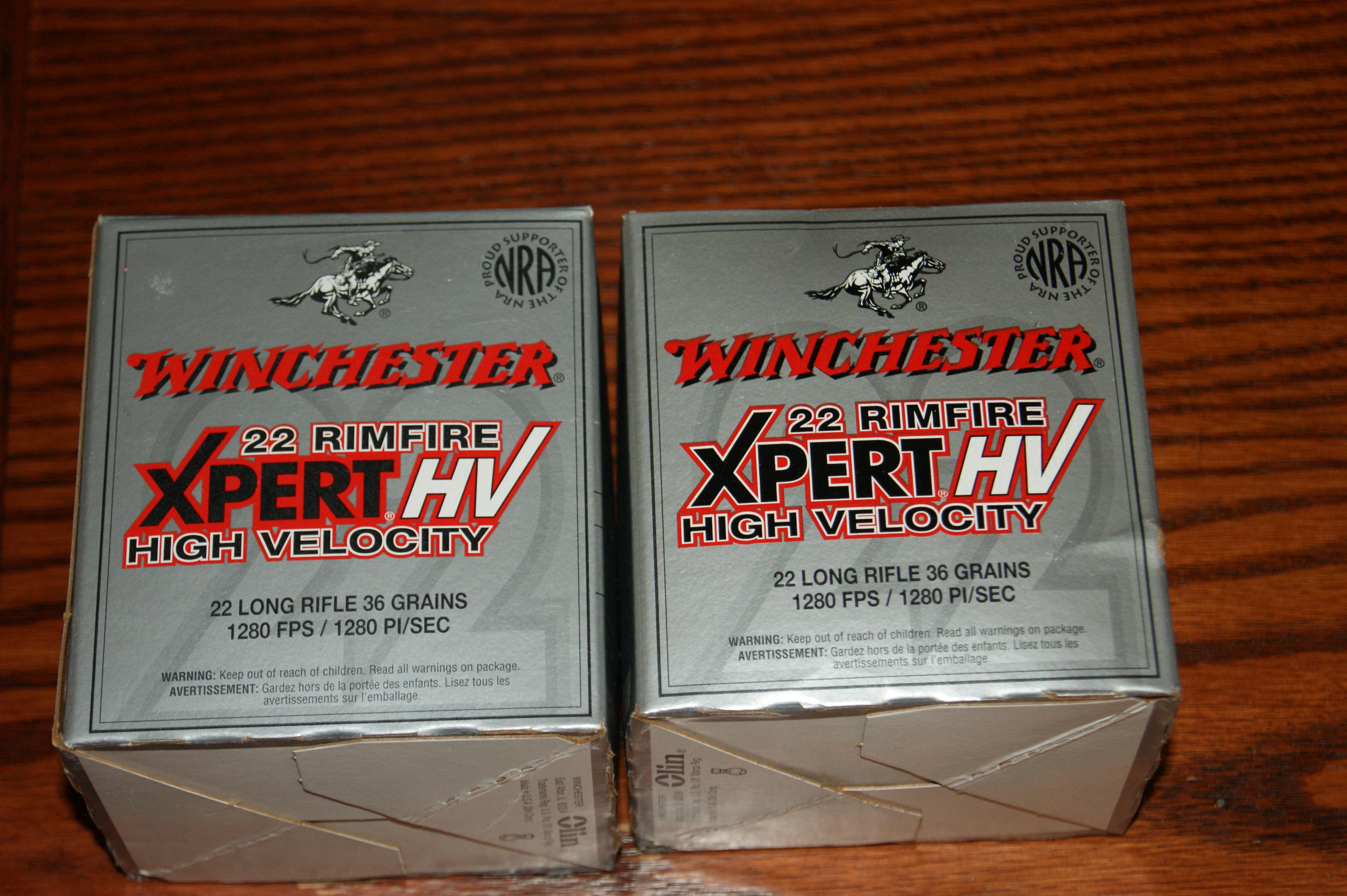 winchester .22lr xpert 36gr hv 500r... for sale at