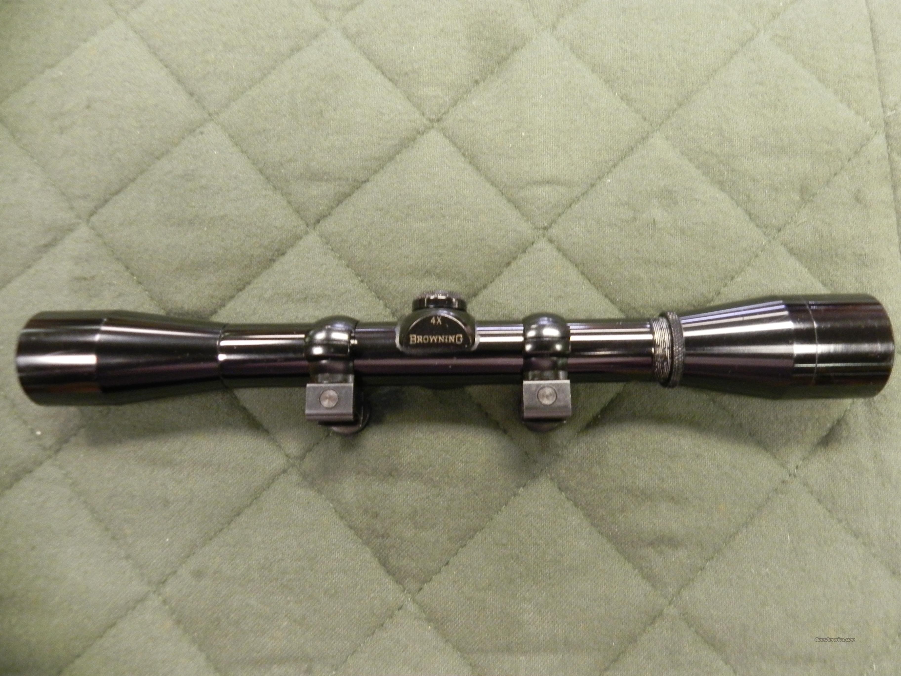 Browning 4X .22 LR scope and mounts... for sale at 948225204