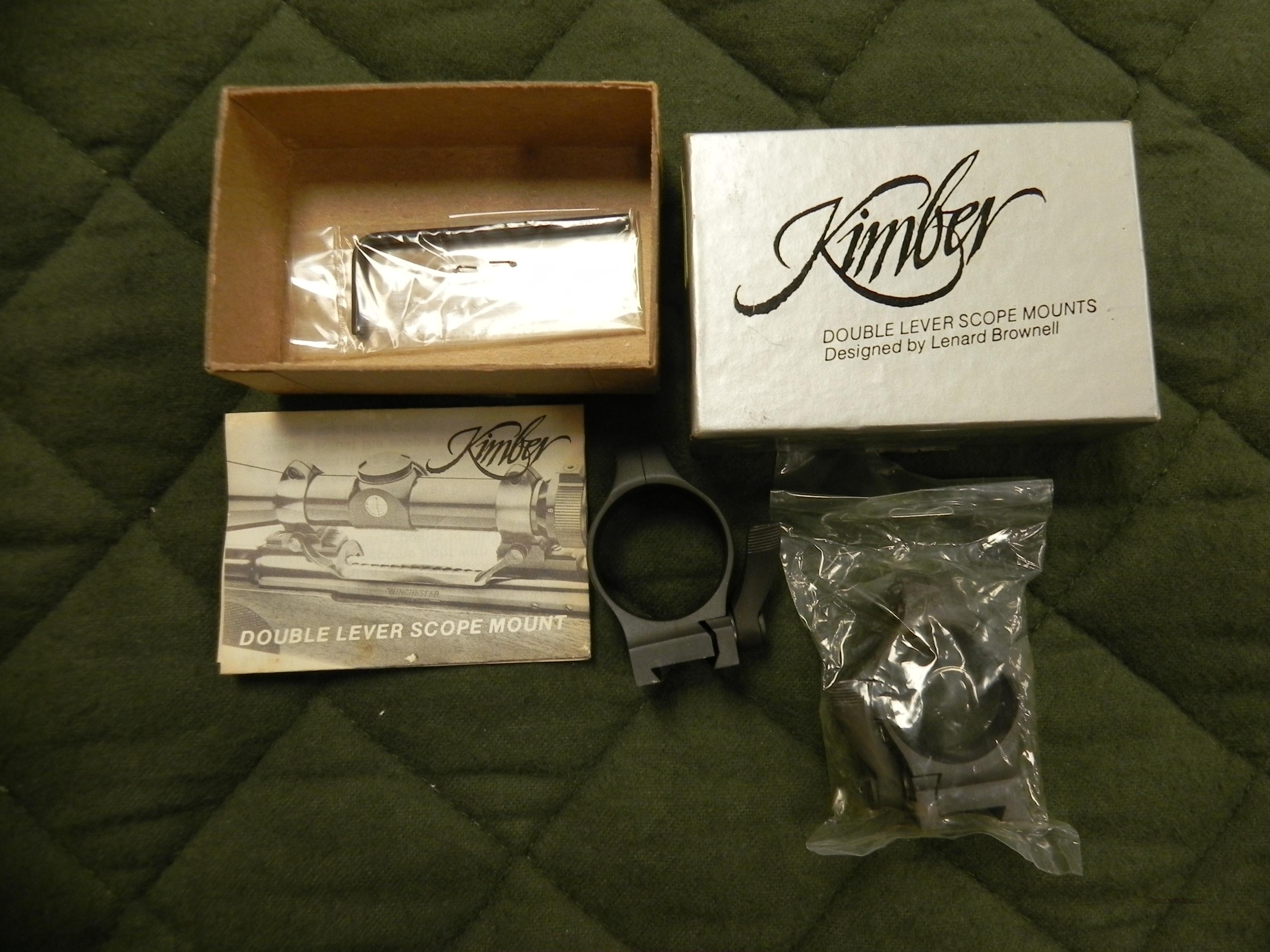 Kimber double lever scope rings for sale at 992197346