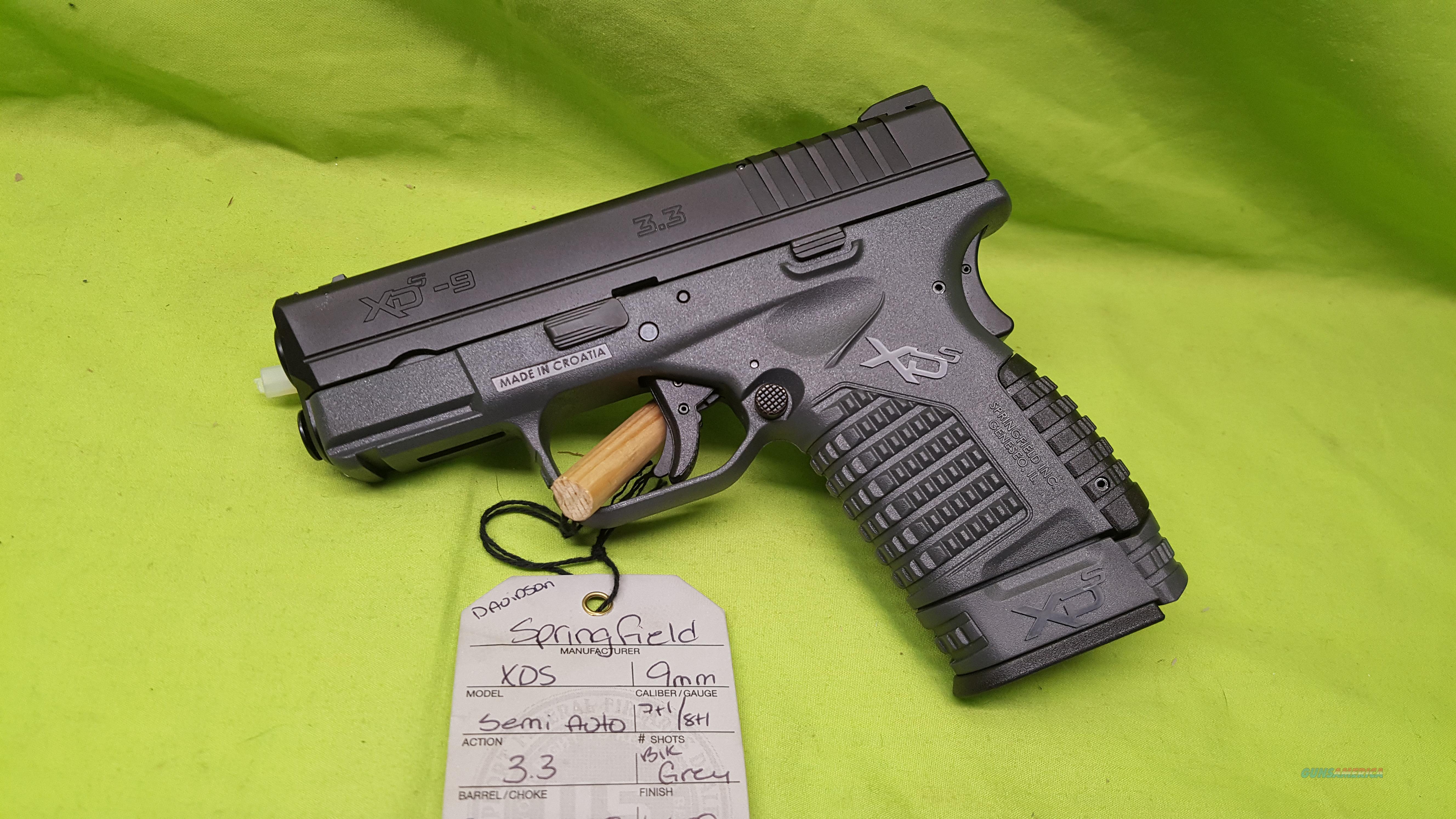 SPRINGFIELD XDS XD S 9MM 9 MM 3.3 G... for sale at