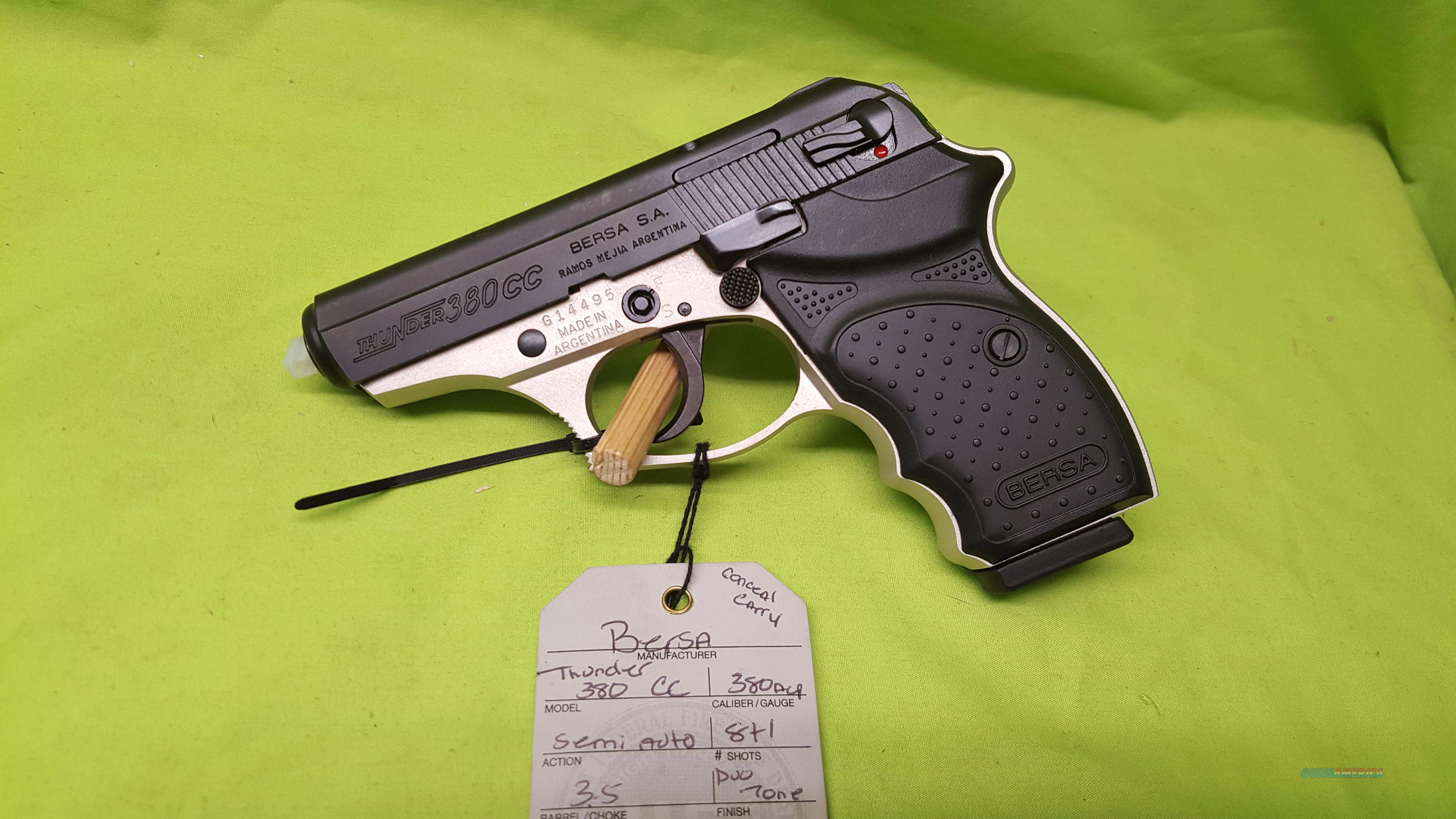 BERSA THUNDER 380 CC CONCEAL CARRY for sale at