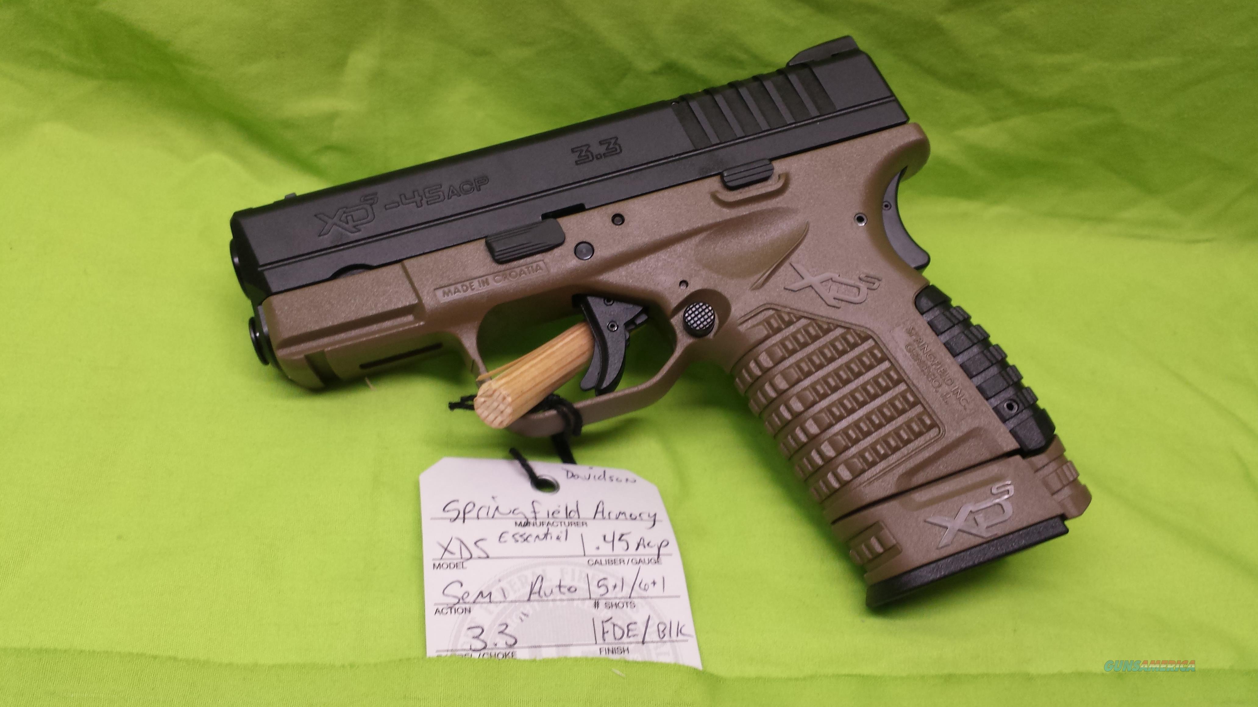 SPRINGFIELD XDS 45ACP 45 3.3 FDE 5R... for sale at 943901344