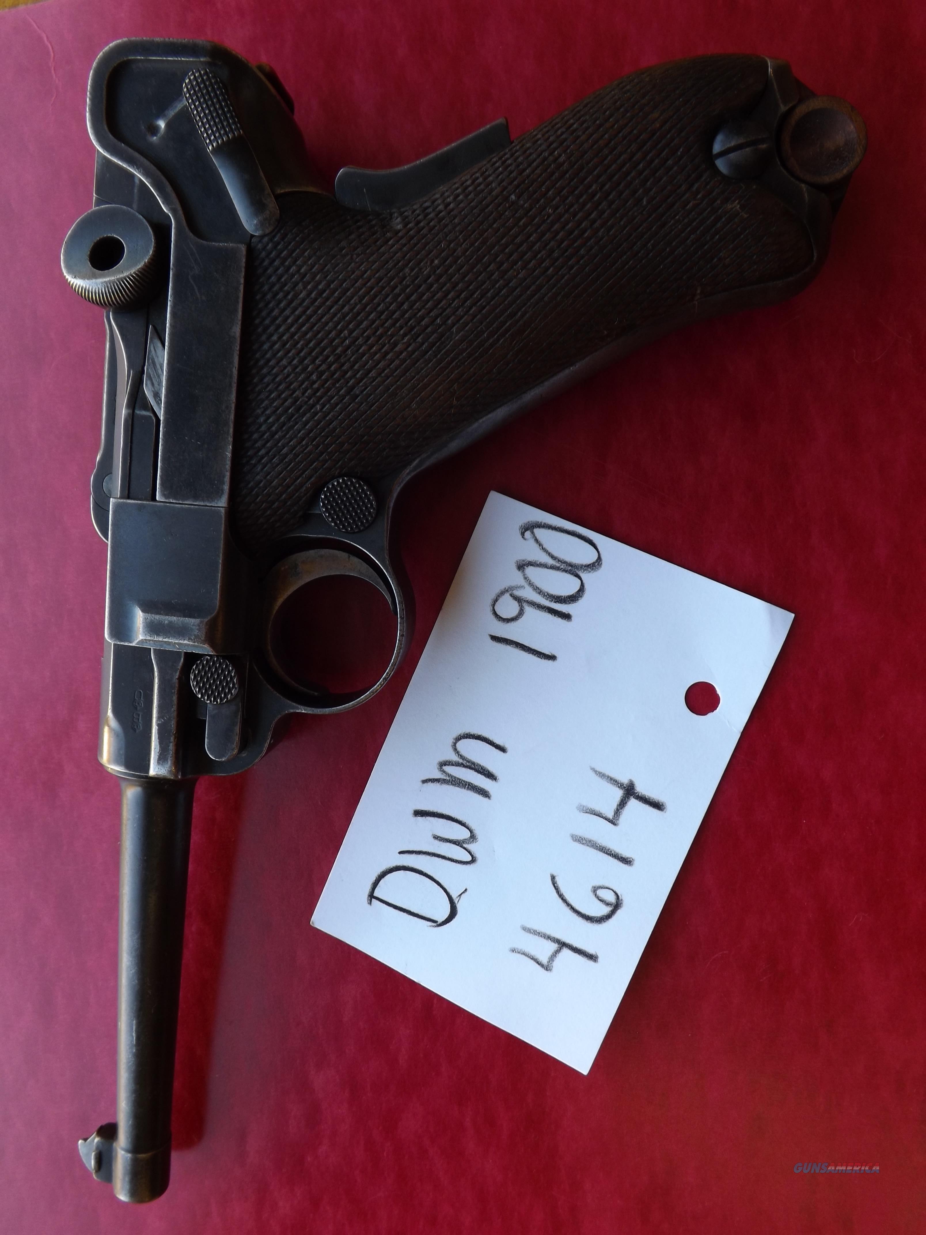 dwm 1900 luger 4 digit for sale