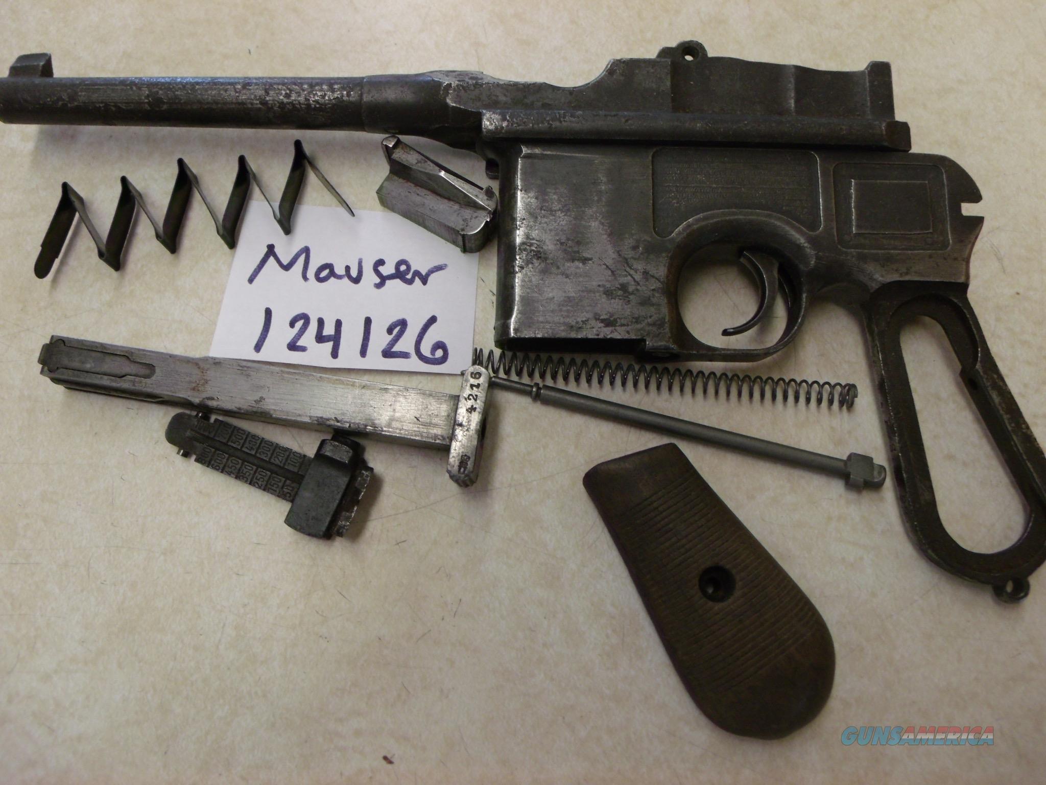 mauser broomhandle needing parts for sale at 966656224
