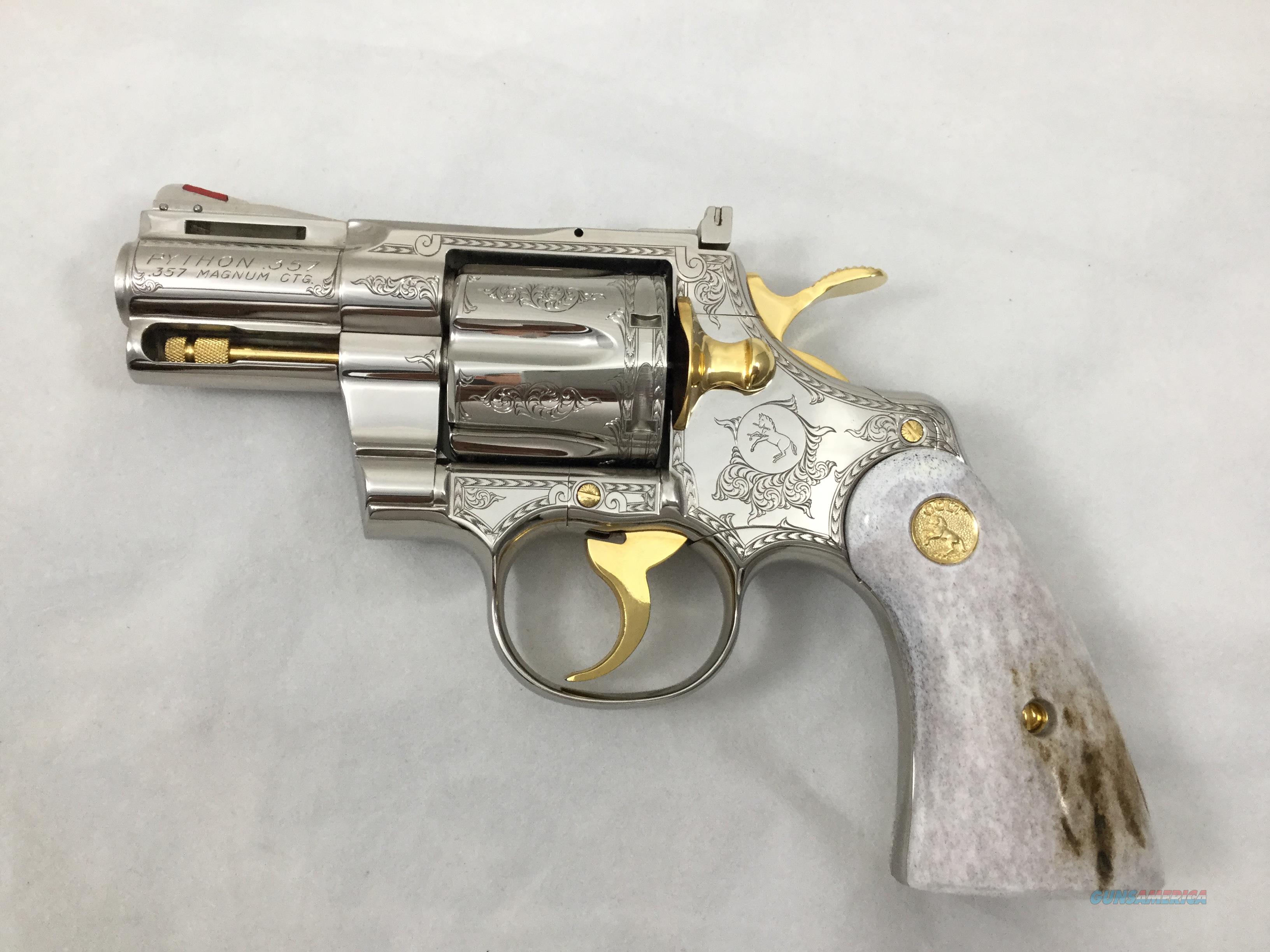 COLT PYTHON 2 1/2 BARREL ENGRAVED for sale at Gunsamerica.com: 967833544