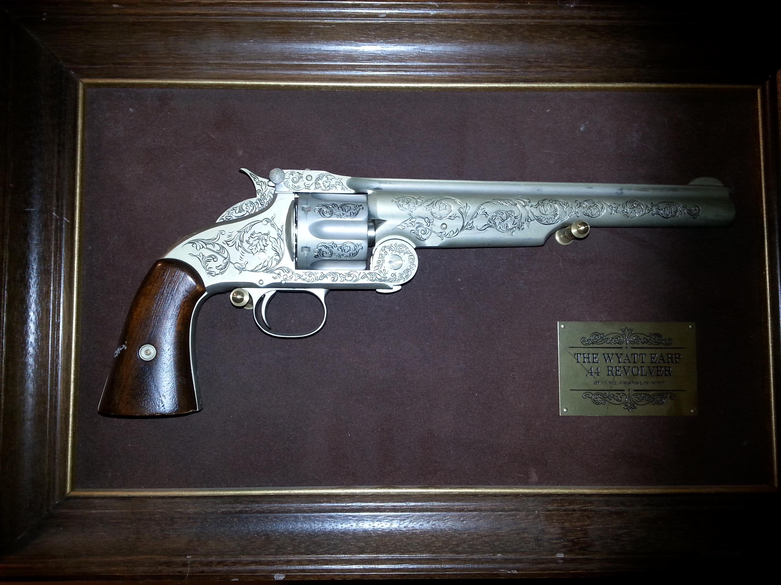 FRANKLIN MINT REPLICA GUN WYATT EARP S&W REV... for sale