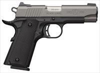 Browning 1911-380 Black Label Pro Compact Pistol 380 ACP 8+1 Black/Tungsten Gray Cerakote