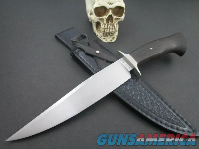 Mozolic Knives 1 Of 1 Forged W2 Fighter / Bowie With Bog Oak Handle 