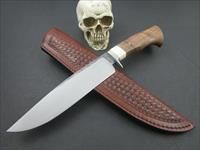 Mozolic Knives 1 Of 1 Walnut Burl Bowie, Camping / Hunting Knife 