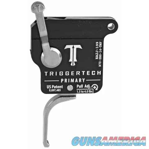 TriggerTech, Trigger, 1.5-4LB Pull Weight, Fits Remington 700, Primary Flat Clean Trigger, Right Hand, Adjustable, Stainless Finish 