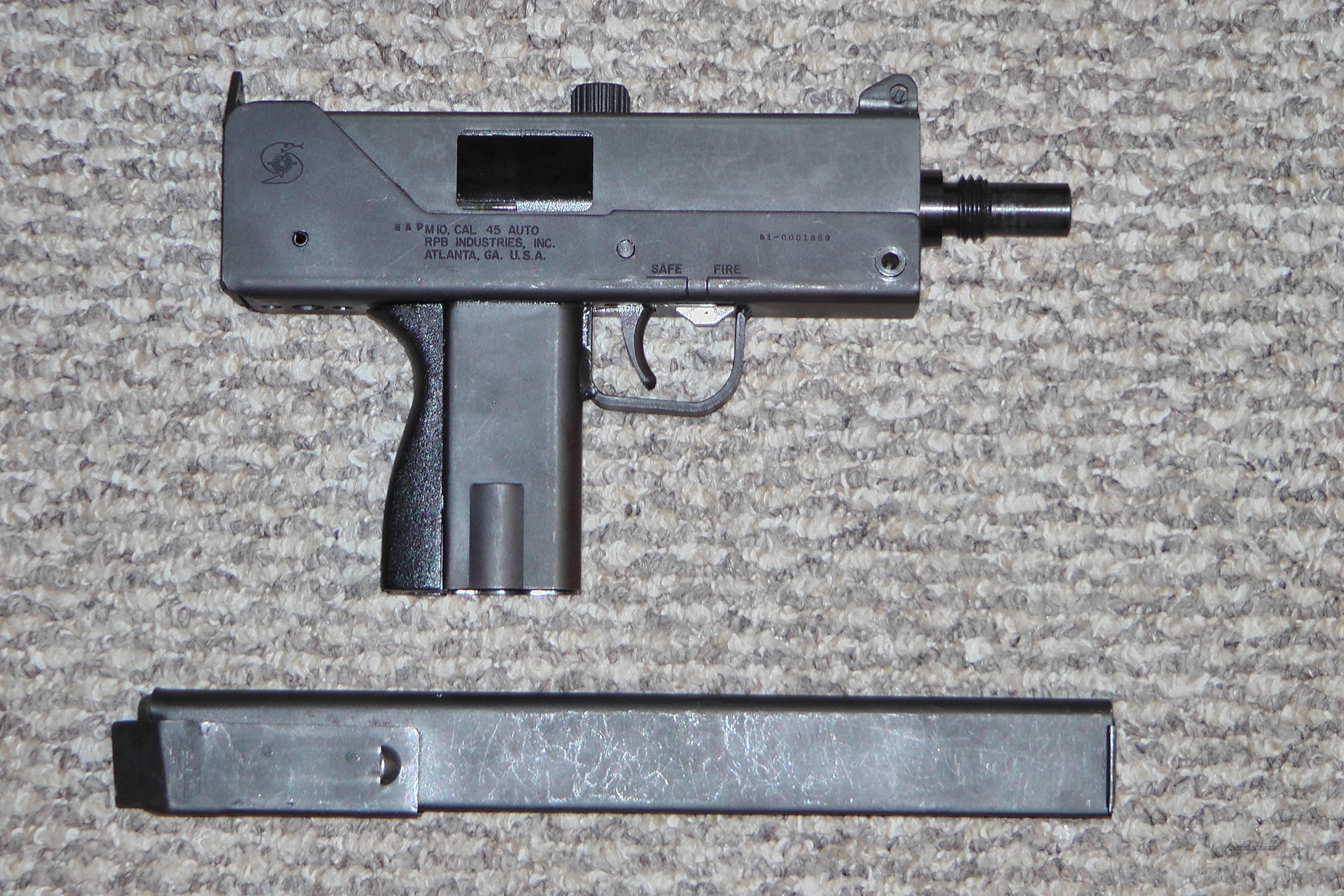 m10 Open Bolt 45ACP COBRAY / RPB for sale