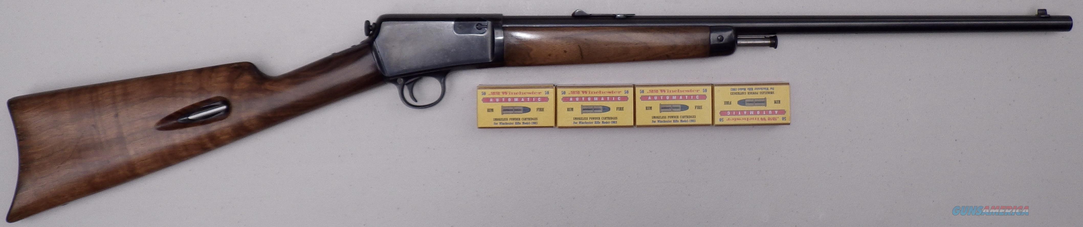 /UserImages/1730/966437820 9511975.jpg. Description: Winchester Model 1903 . 22 Caliber Automatic ...