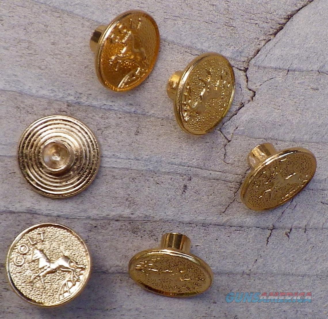 Colt grip logo medallions, gold, ne... for sale at 977707639