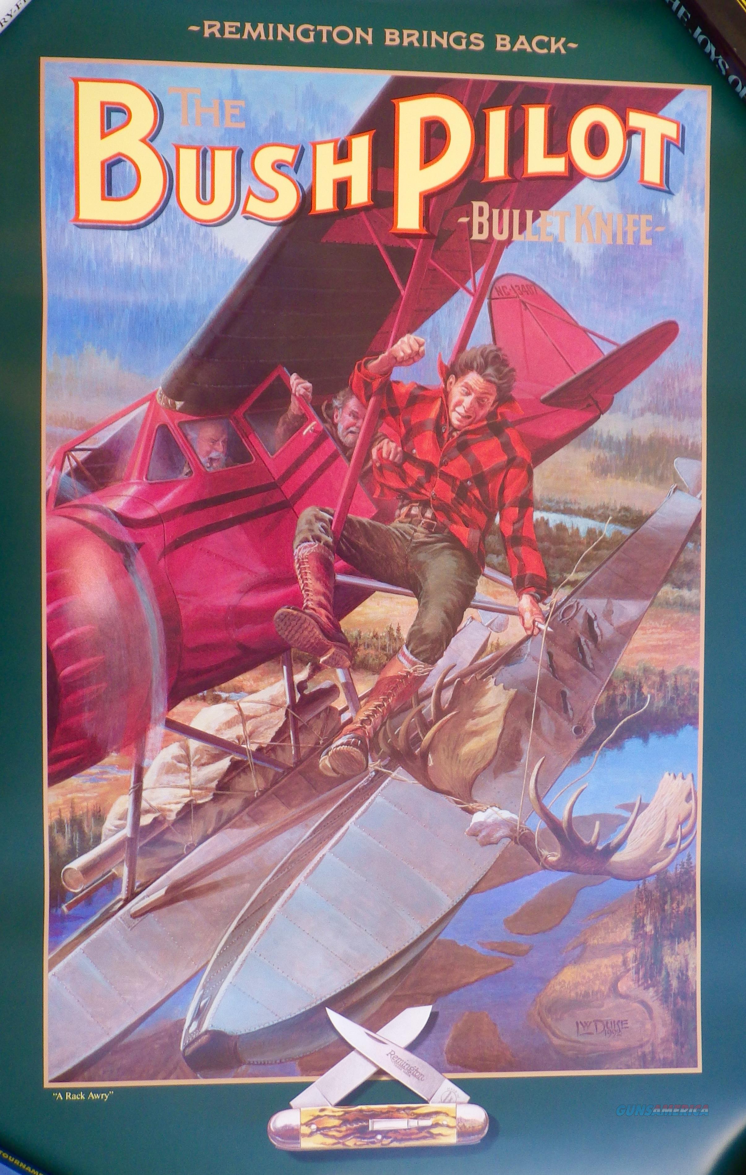 Remington Bush Pilot Knife poster, for sale at