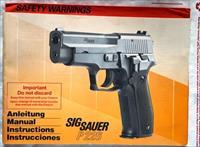 Sig Sauer Owners P226 Manual - SigArms Tysons Corners VA