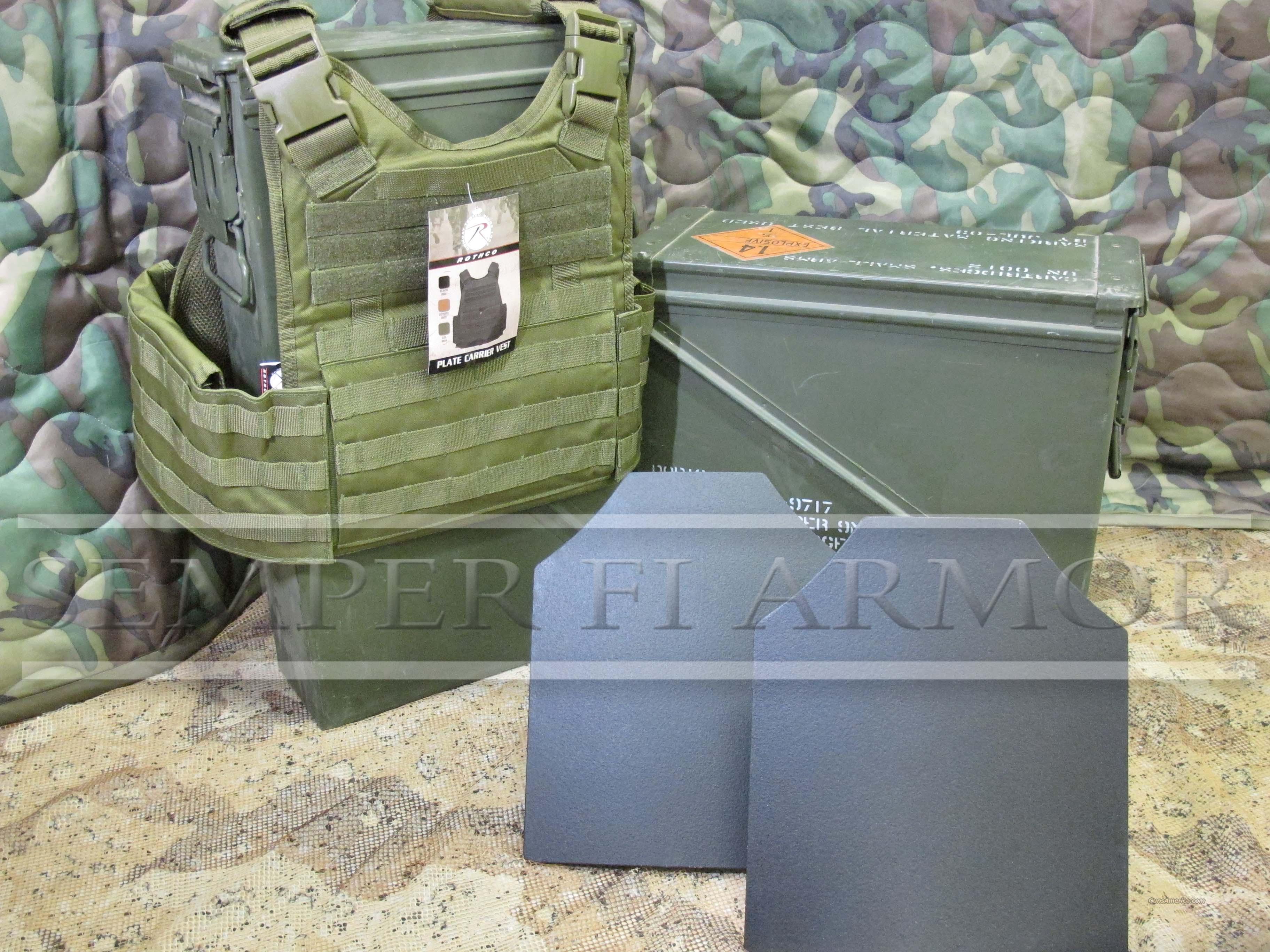 SALE 2AR500 Body Armor Plates 10x1... for sale at