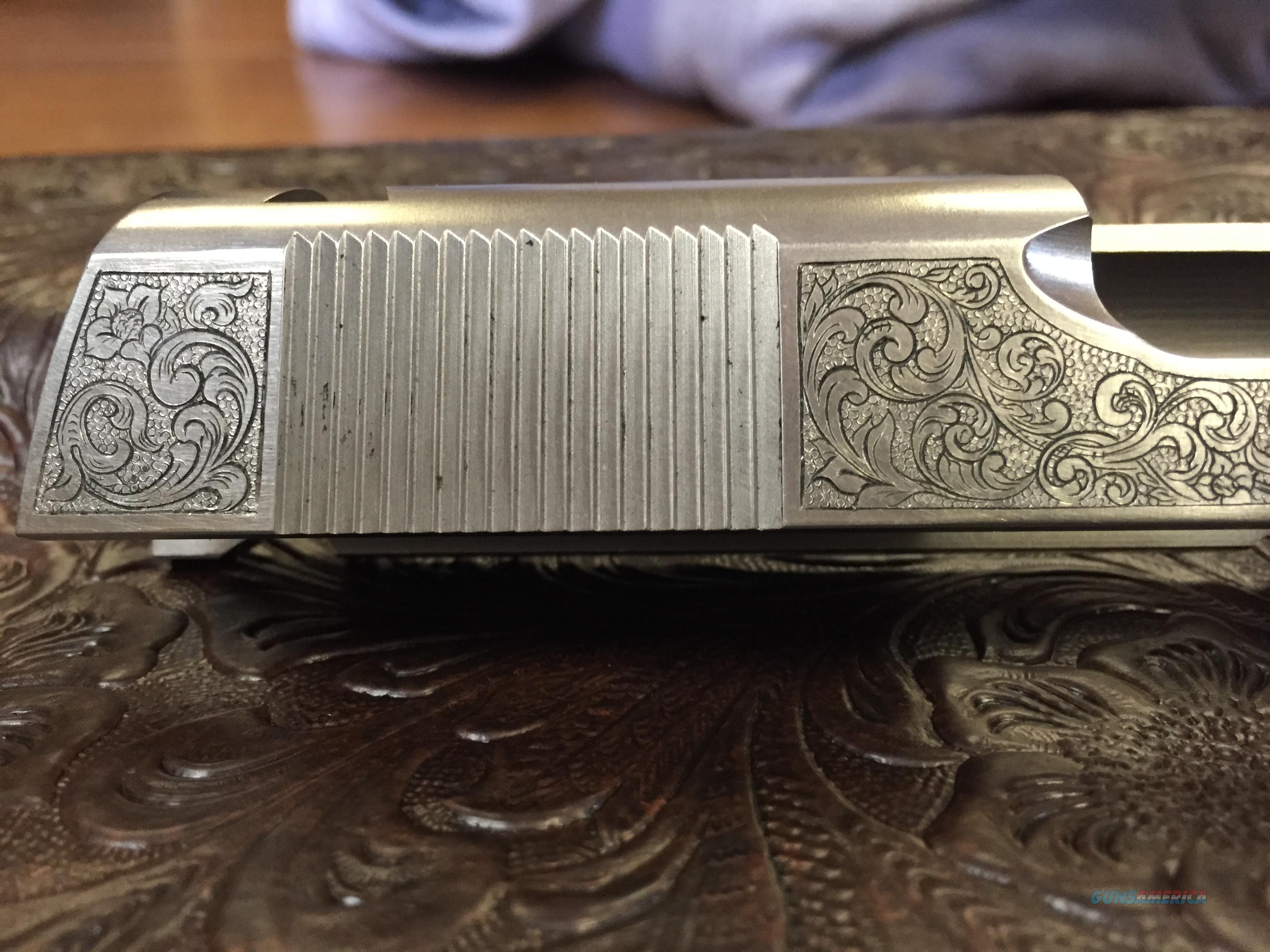Custom Hand Engraved 1911 Slide Nev... for sale at