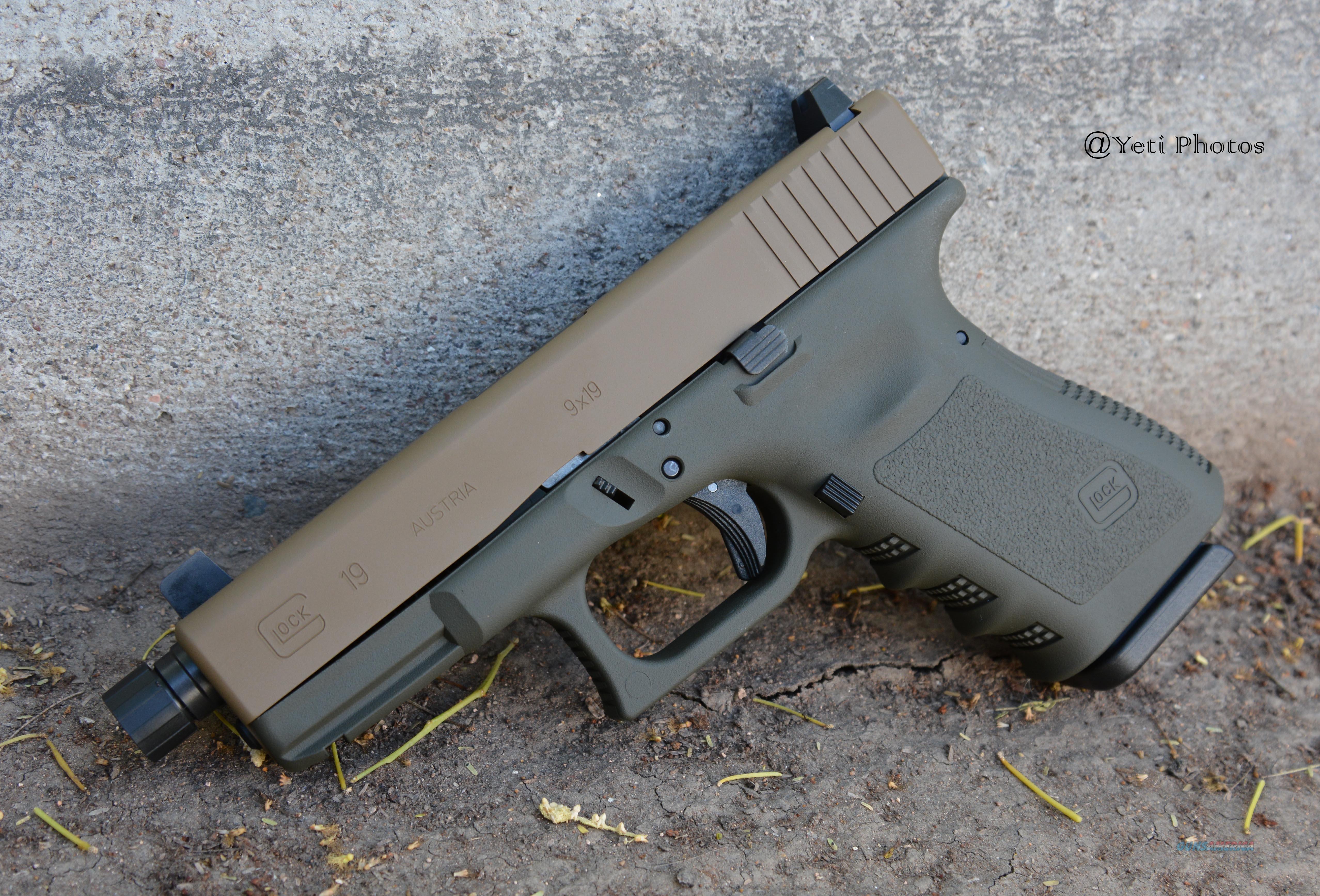 XWerks Glock 19 G3 Threaded Barrel 9mm Yeti Gr... for sale