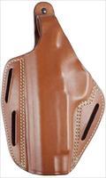 BLACKHAWK Premium Leather 3 Slot Pancake, Holster G19/23/32/36 Antiq Brn, Box Antique Brown