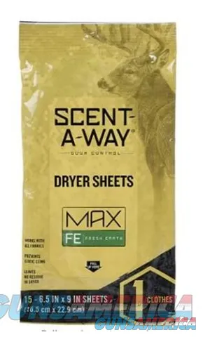Hunters Specialties Scent - Away Max Dryer Sheets Odorless