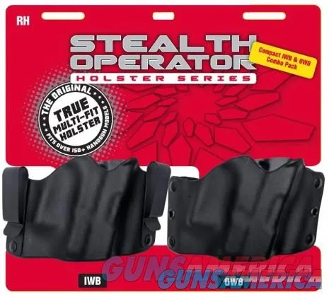 Phalanx Defense Systems H60225C Stealth Operator Holster Compact Model IWB/OWB Holster Combo Pack