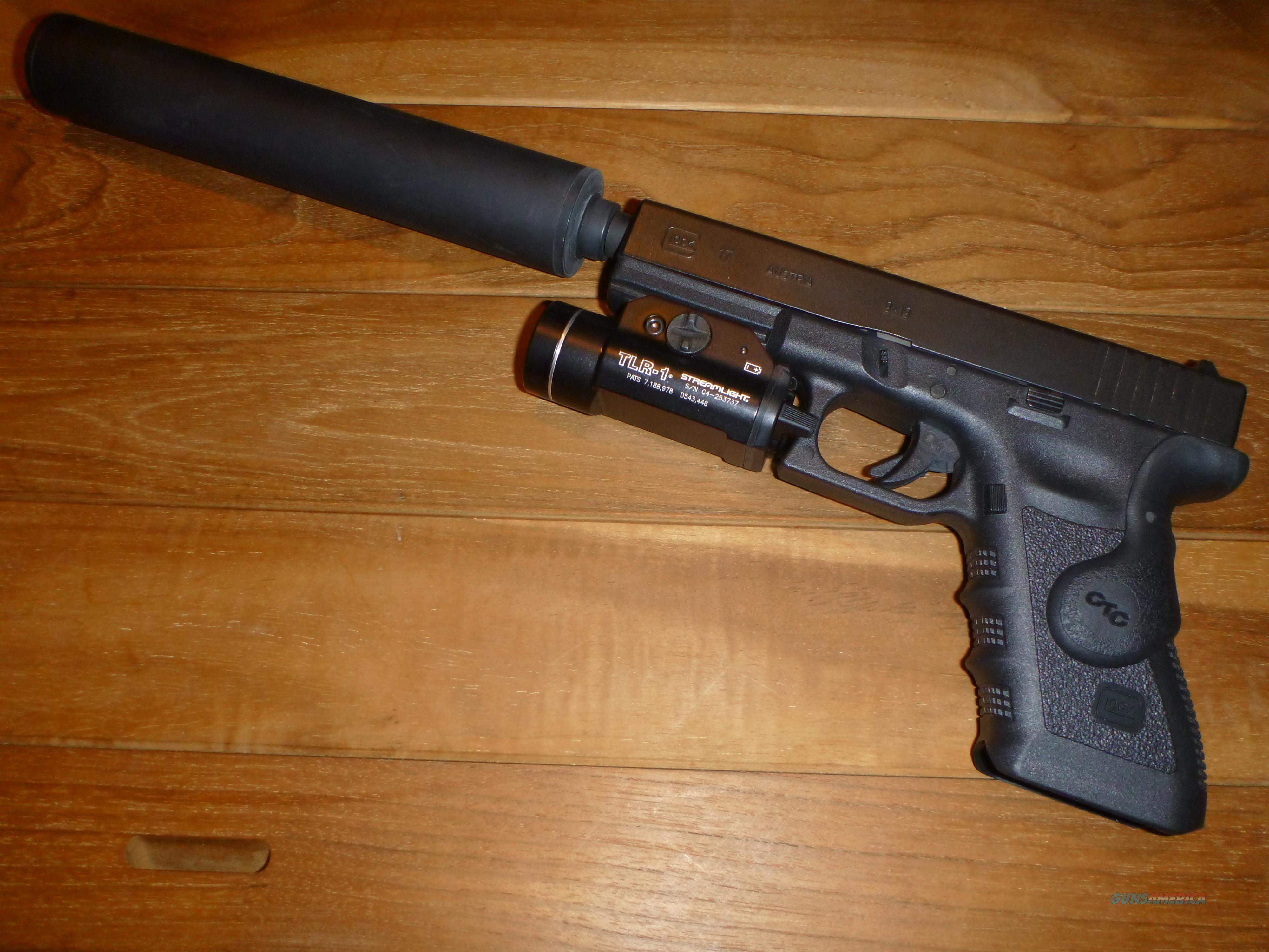 Glock 17 Extended Clip Silencer