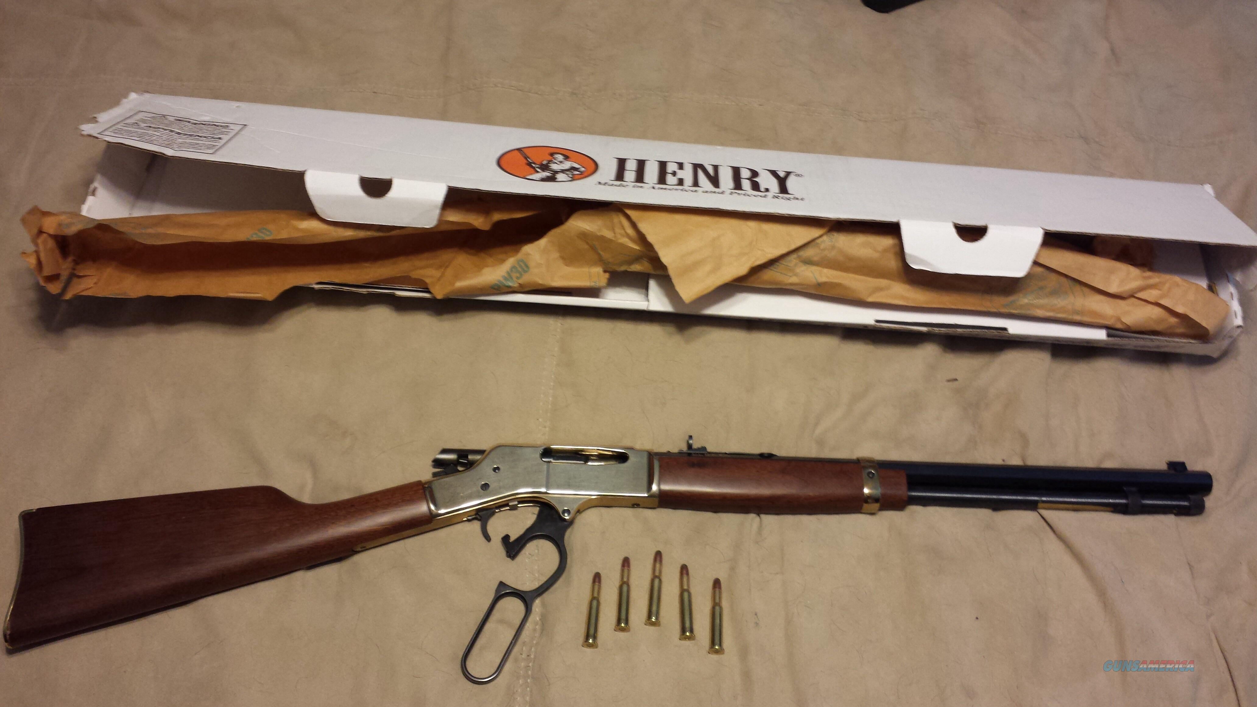 Henry 3030 w/octagon barrel, Brass... for sale at