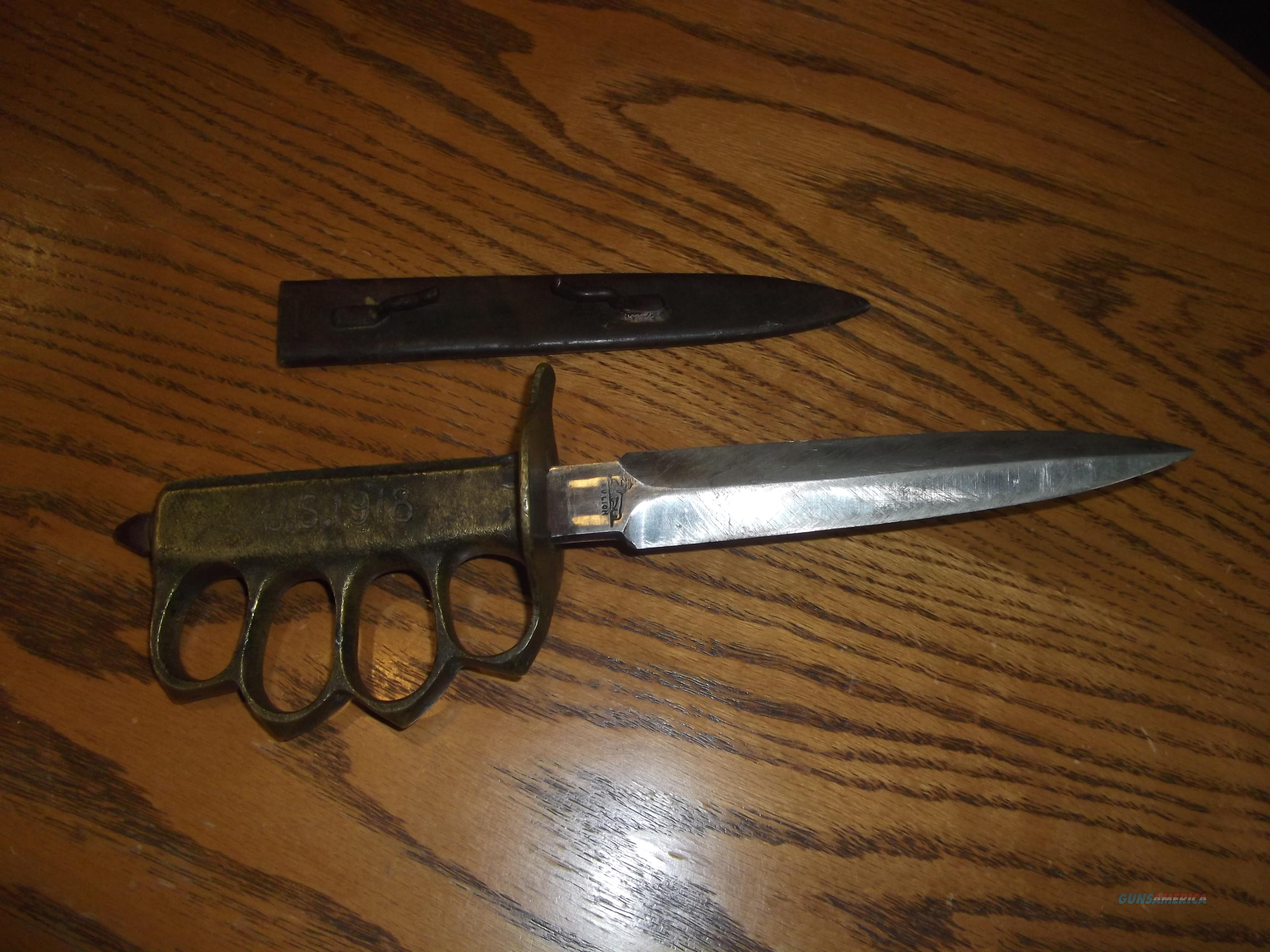 1918 AU LION KNUCKLE TRENCH KNIFE O... for sale at