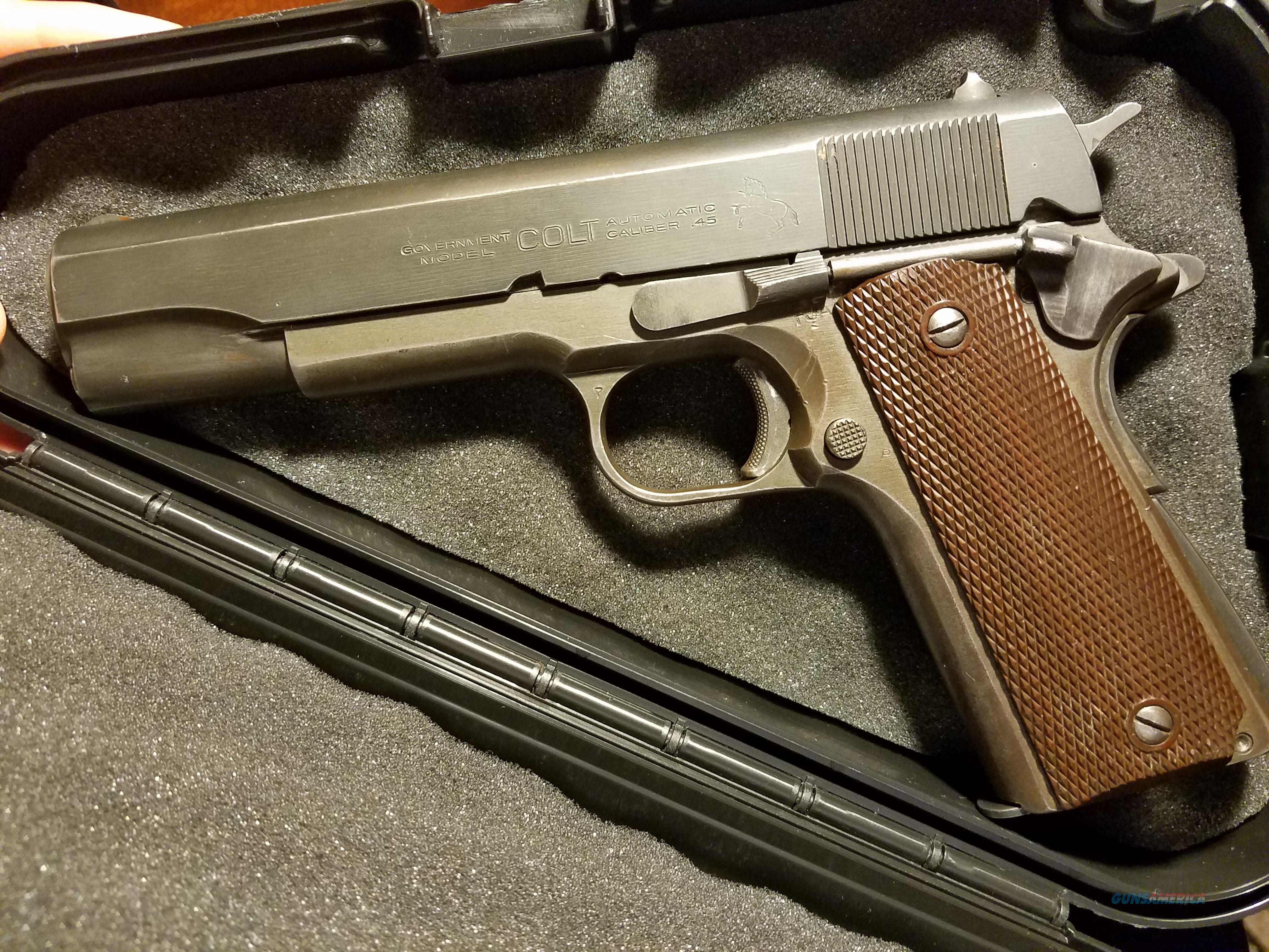 Colt M1911A1 US Army Issue MFG 1944 Lowered P For Sale