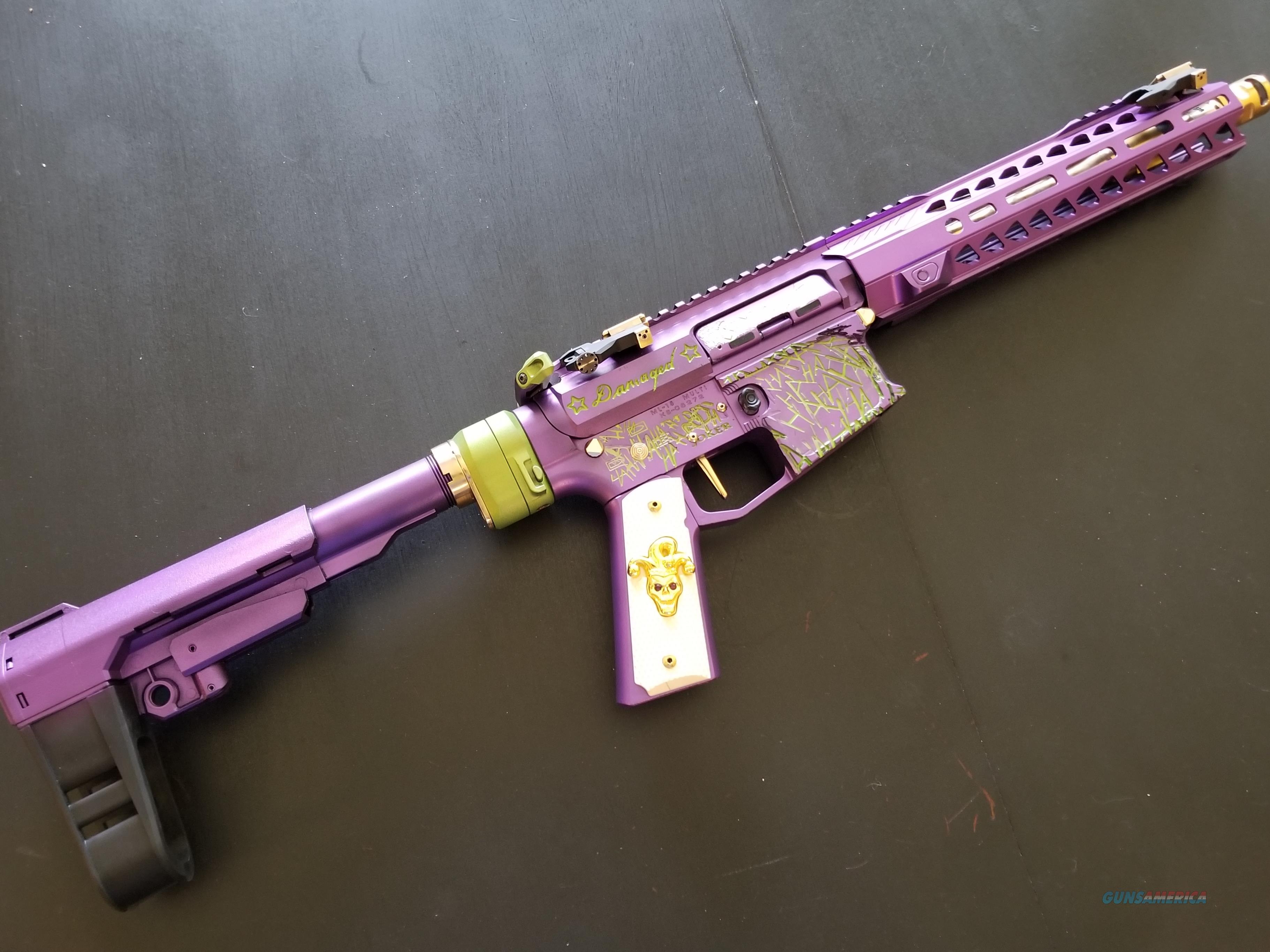 Custom Joker Mr. J AR15 with 24k g... for sale at
